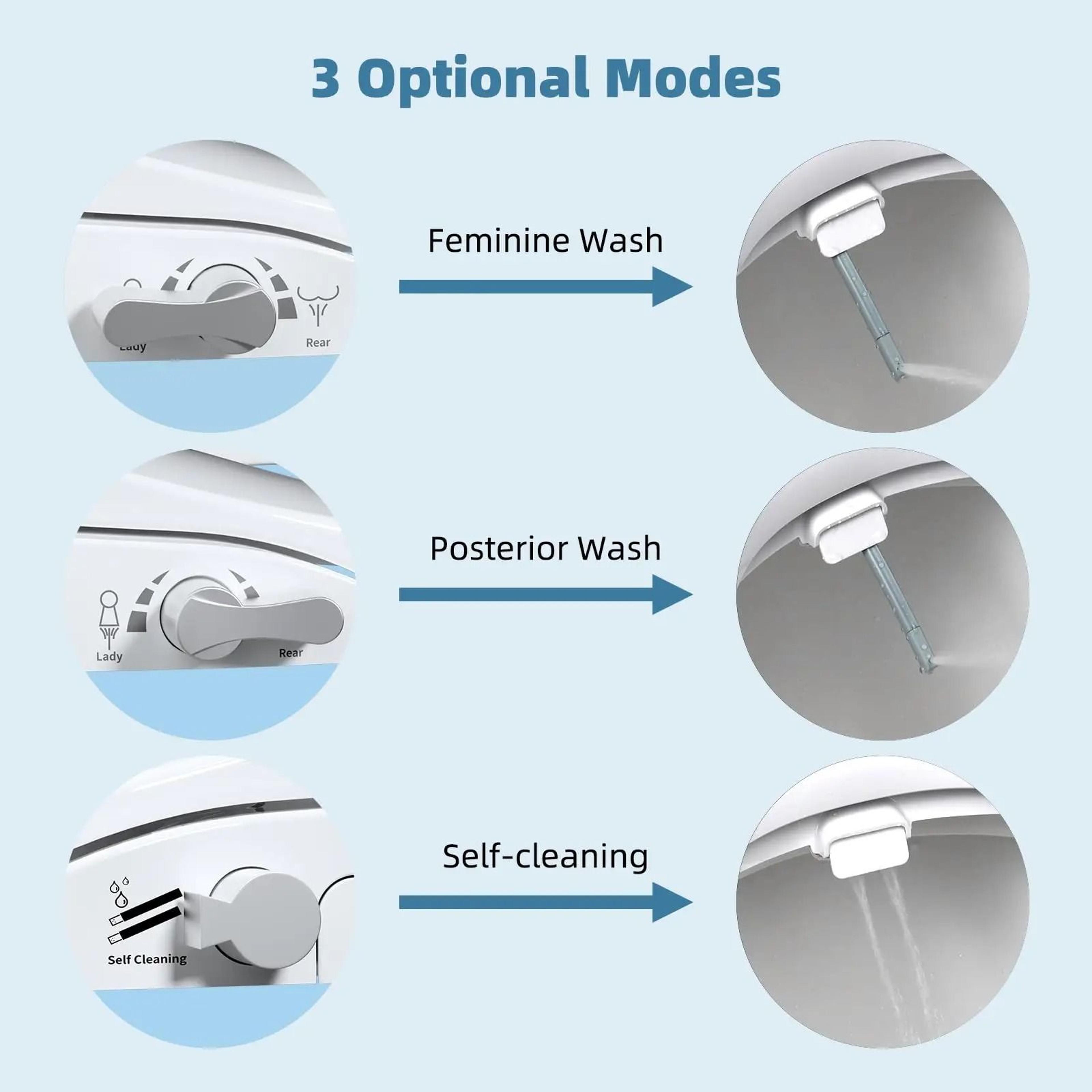Elongated Bidet Toilet Seat With SlowClose Technology 4