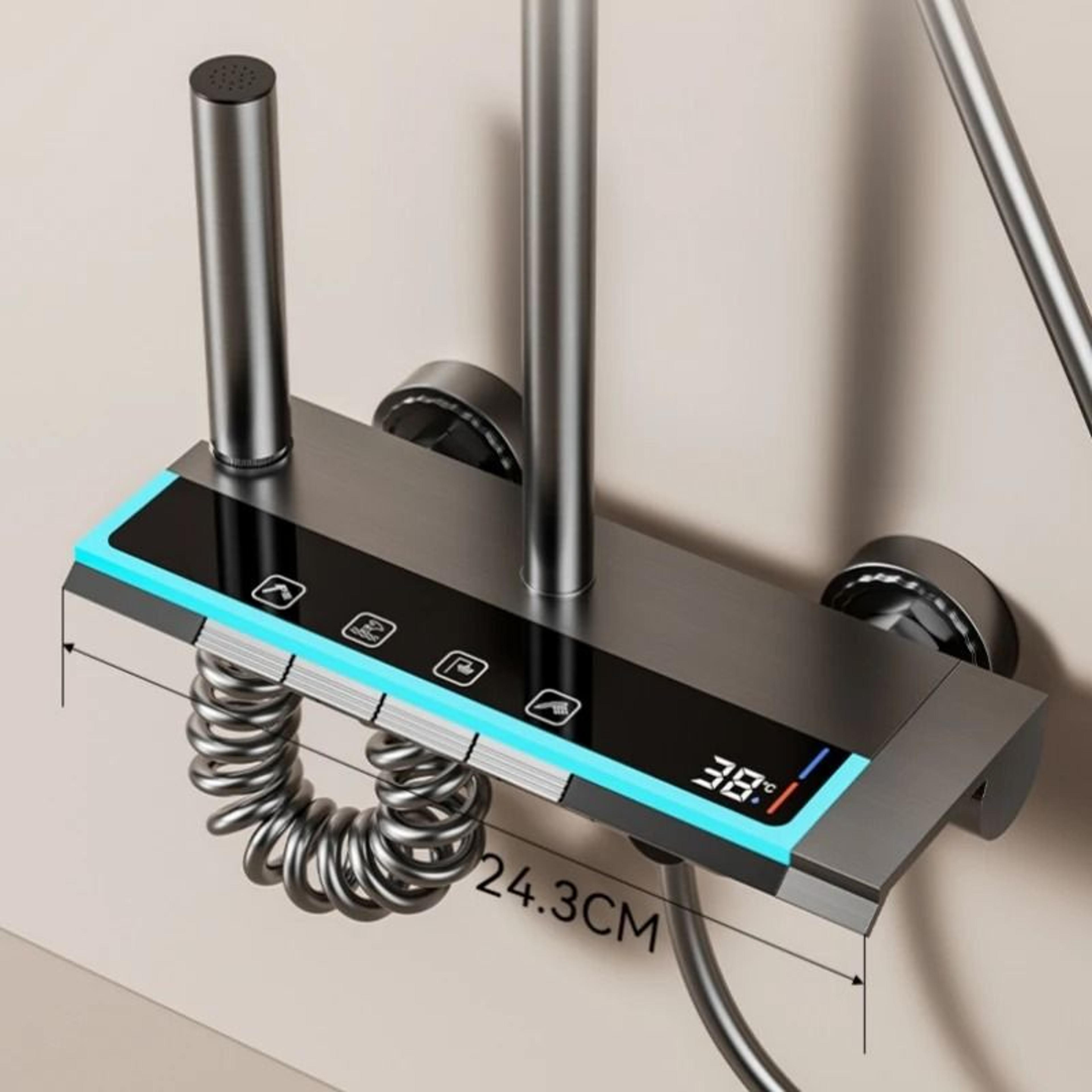 Luxury 4 Function Digital Display Shower System With Rainfall Head 3
