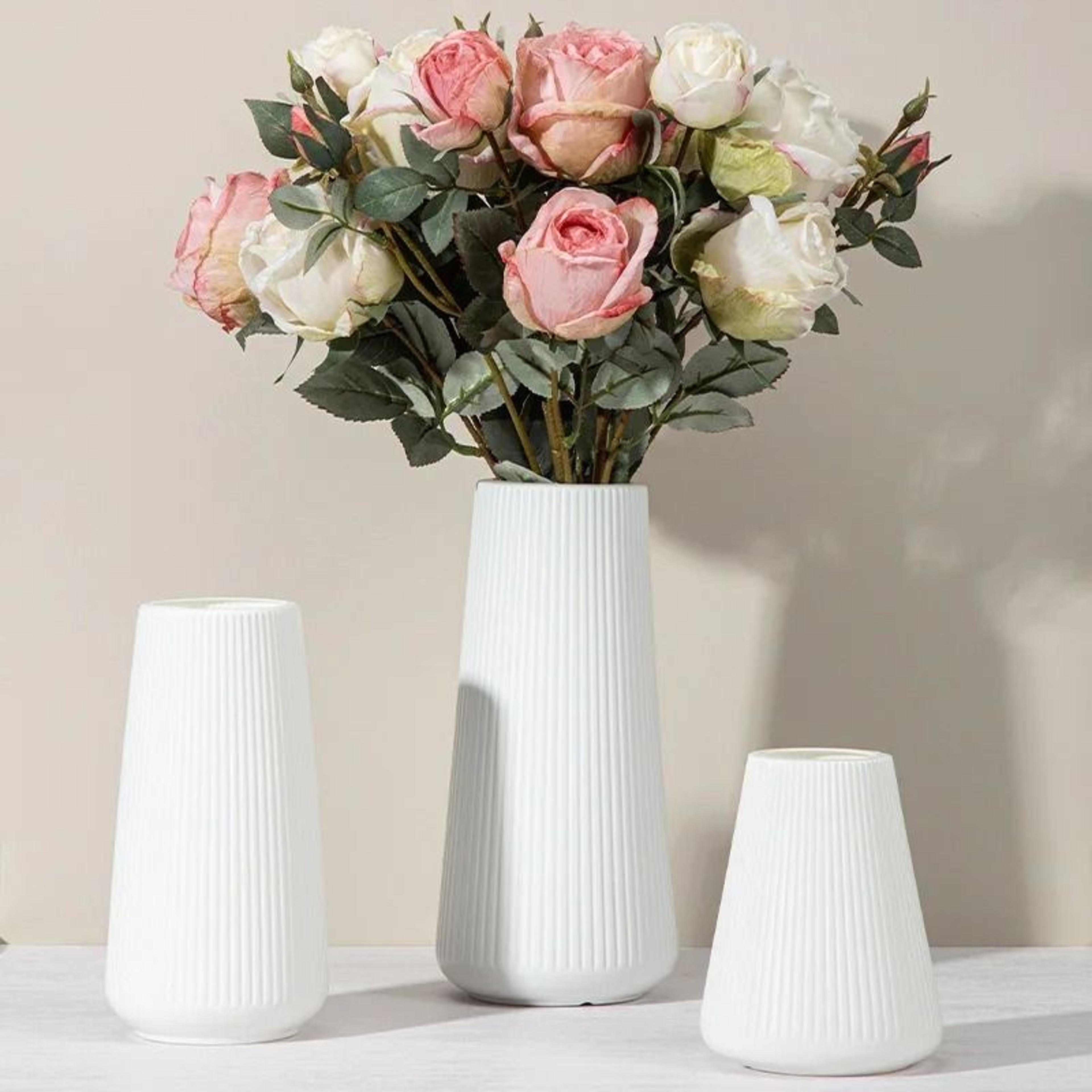 elegant nordic plastic flower vase and creative home decor