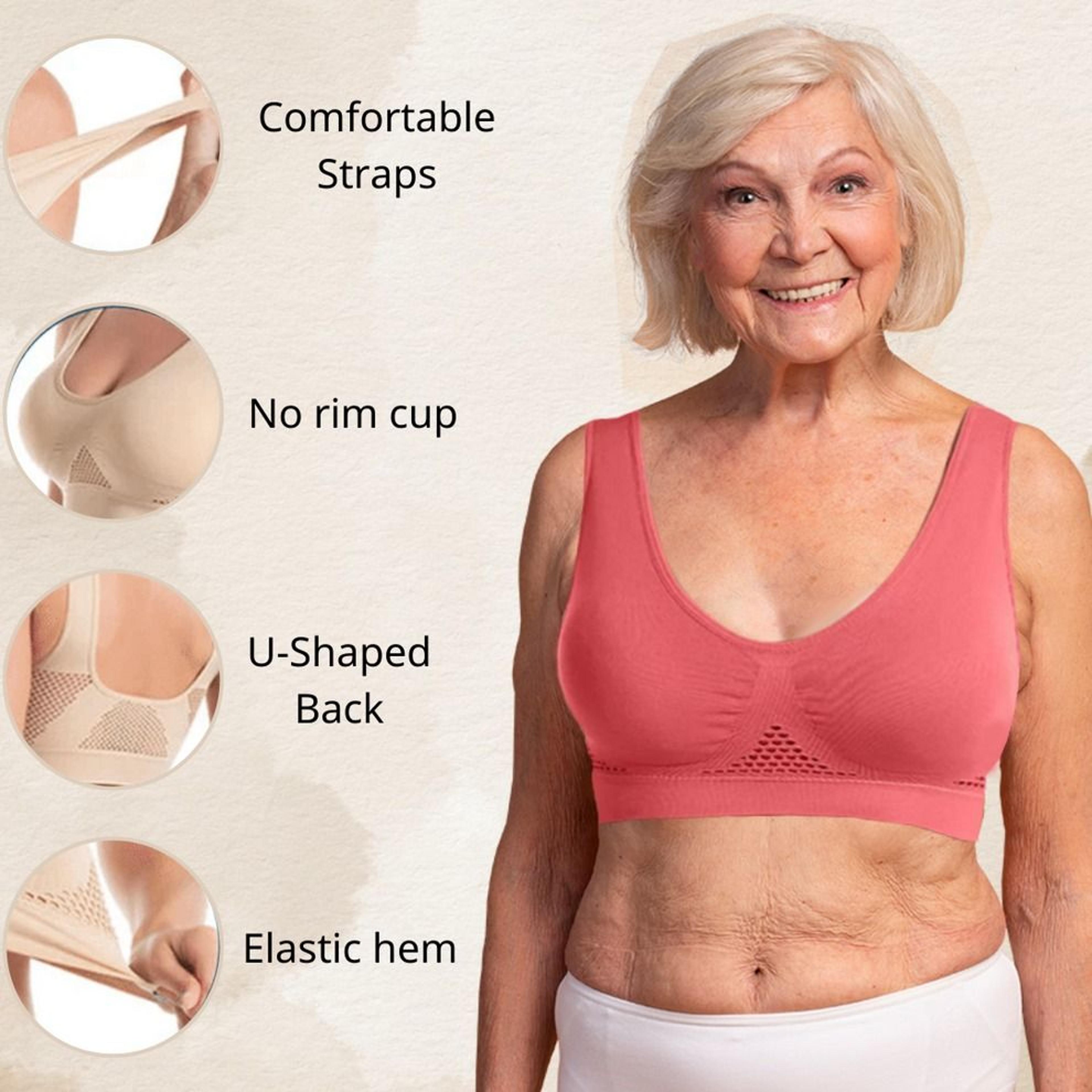Women Seamless Sports Bra Top With Removable Padding Breathable Fitness Bra 7