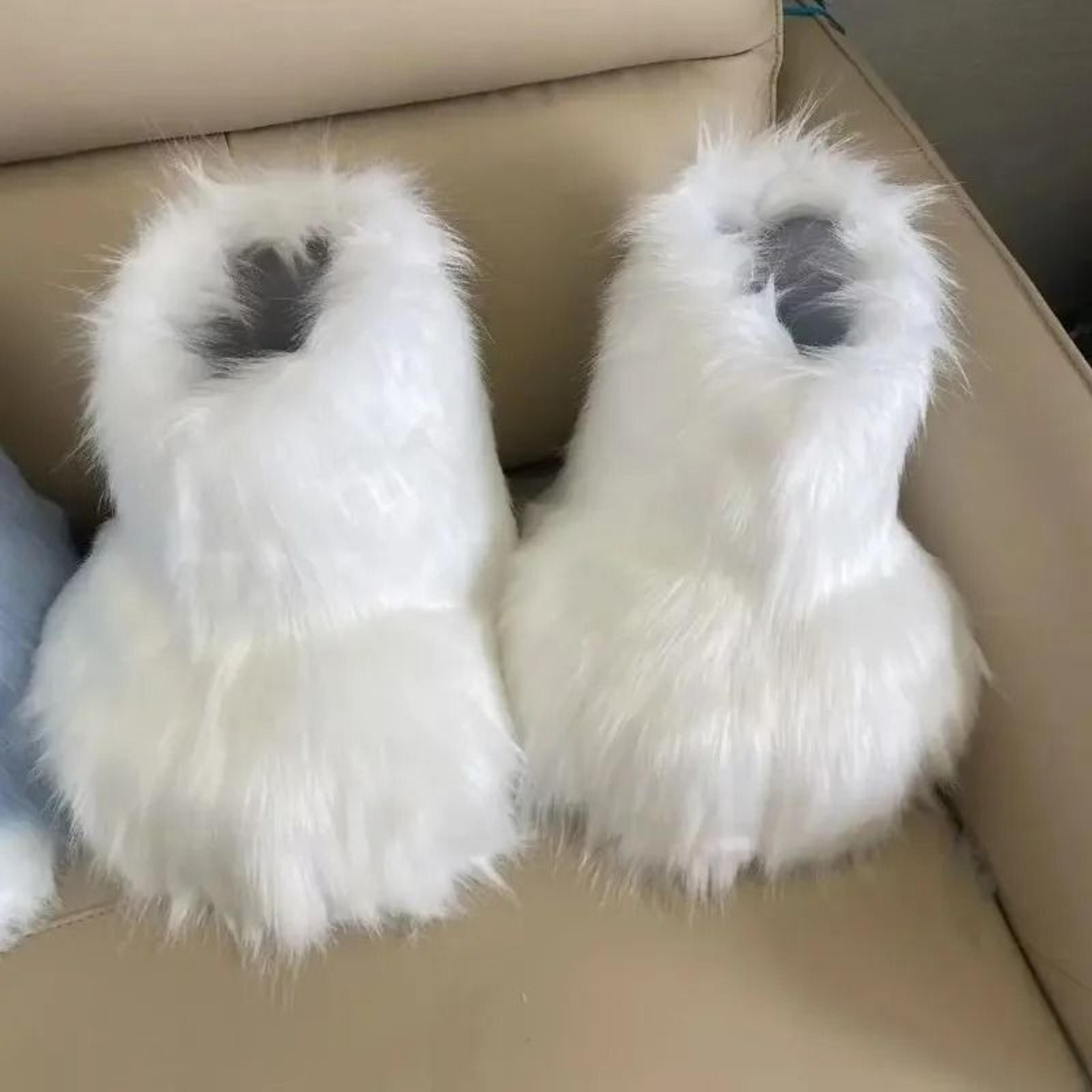 Fluffy Kig Fursuit Cosplay Paw Shoes 2