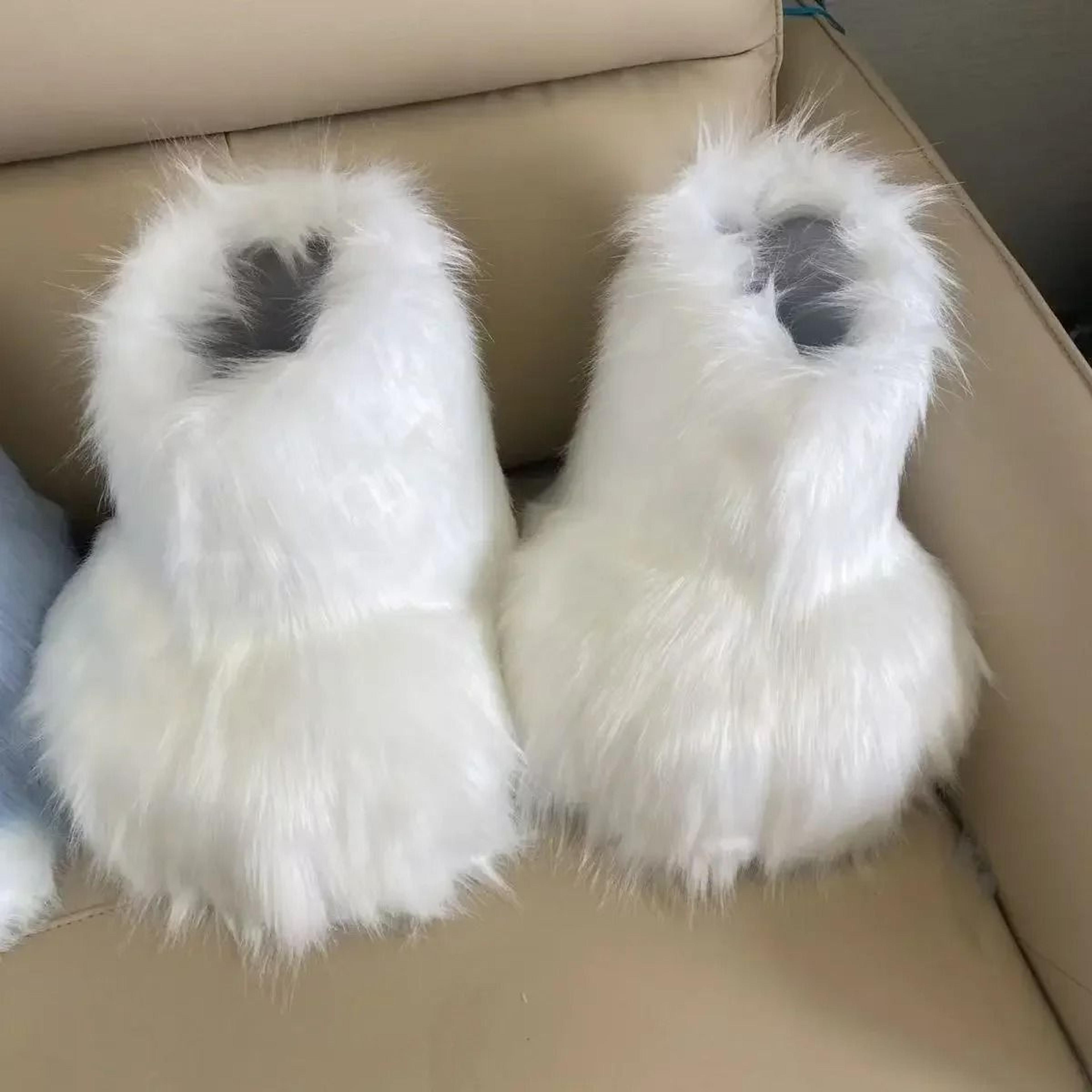 Fluffy Kig Fursuit Cosplay Paw Shoes 6