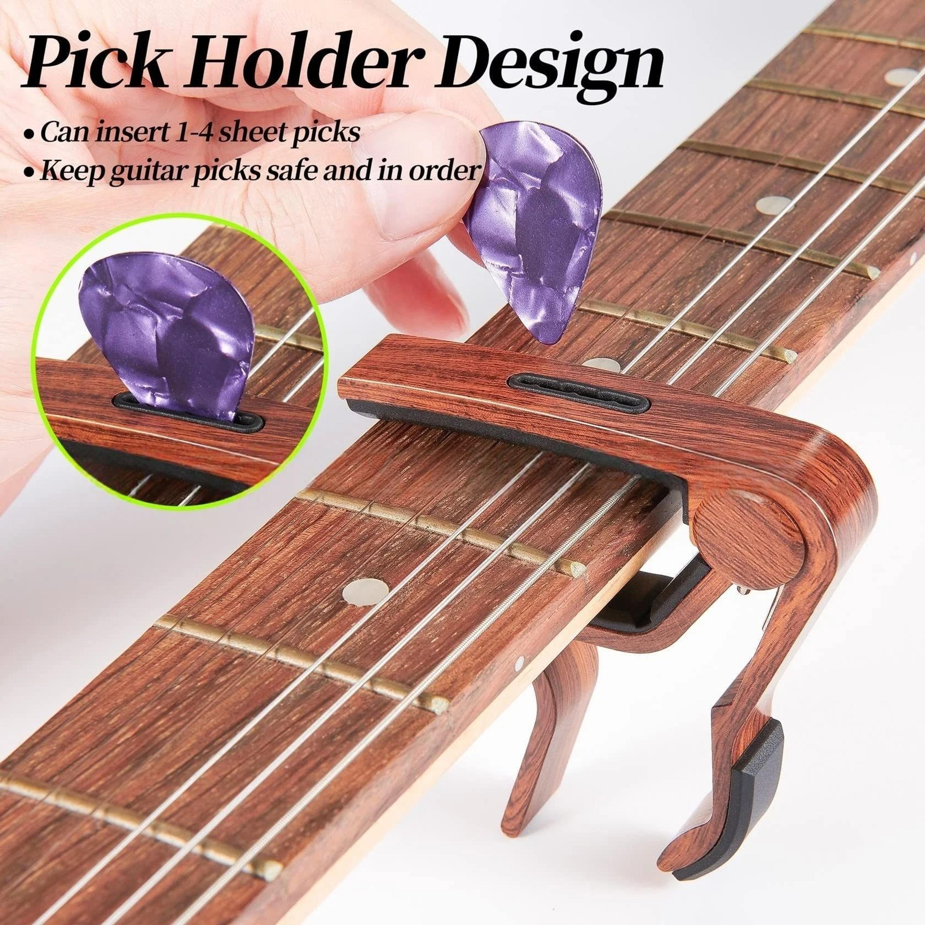 Professional Aluminum Guitar Capo And Performance Accessory Kit 2