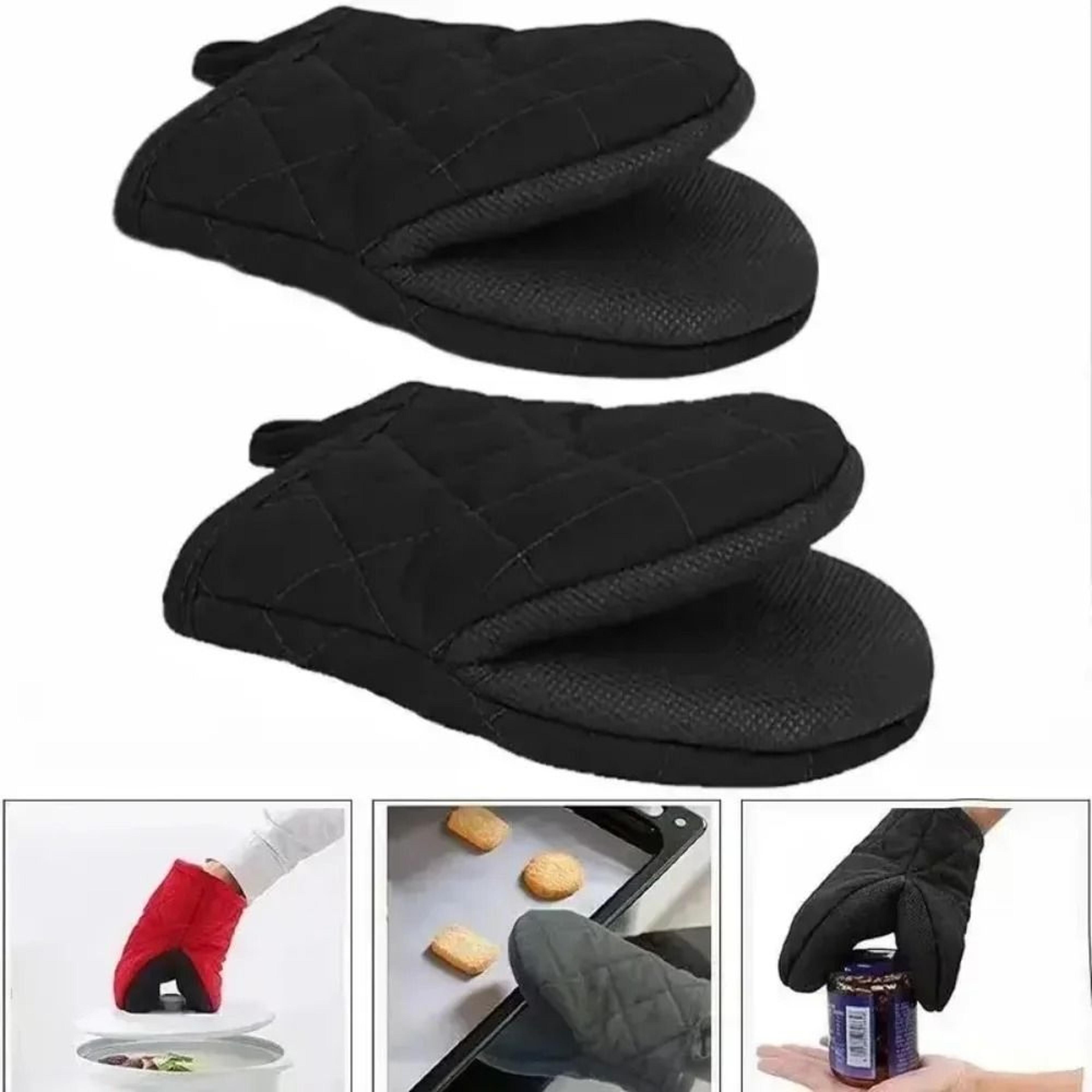 Professional HighHeat Resistant Silicone Mini Oven Mitts With NonSlip Grip 0