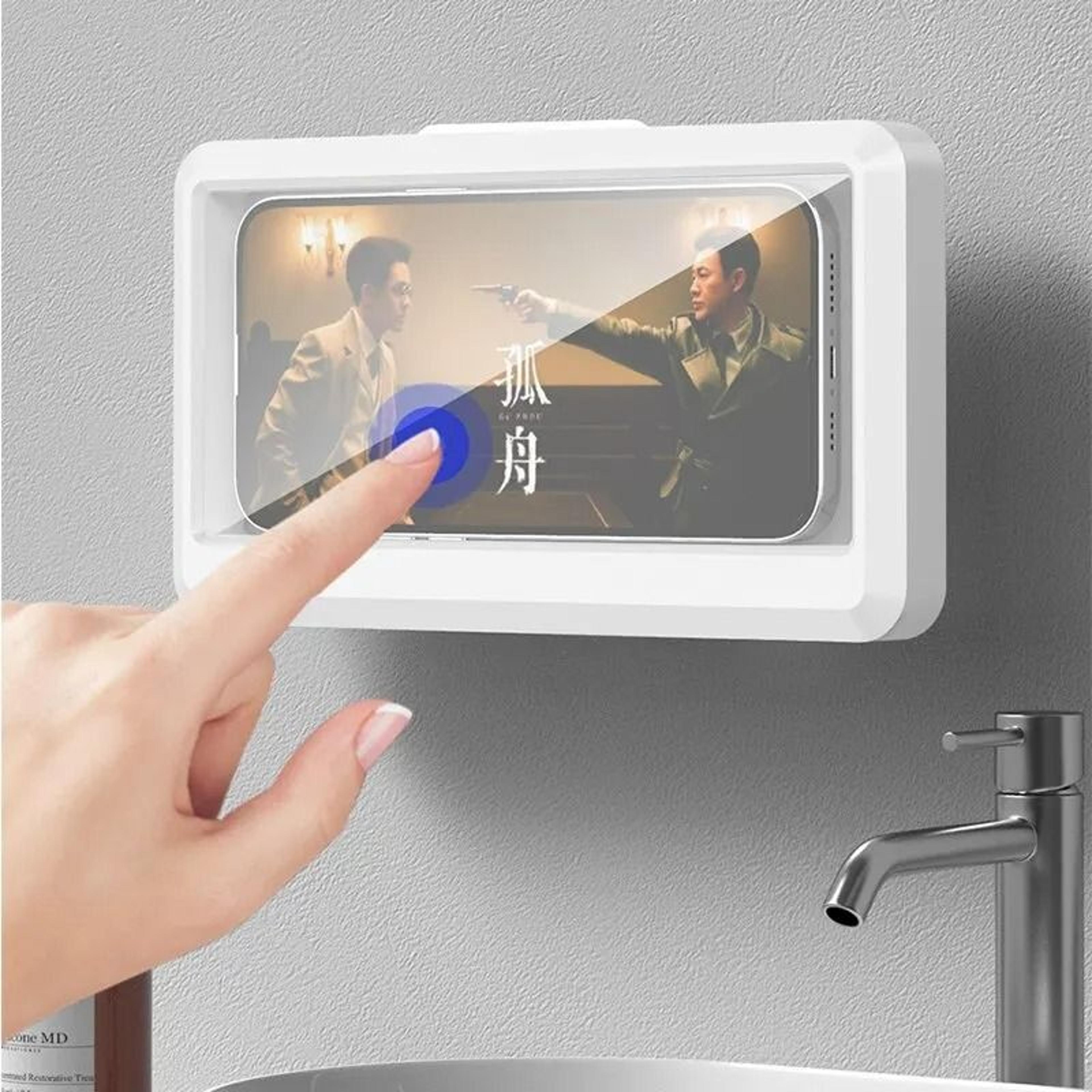 Universal Waterproof AntiFog Shower Phone Holder And Bathroom Media Station 3