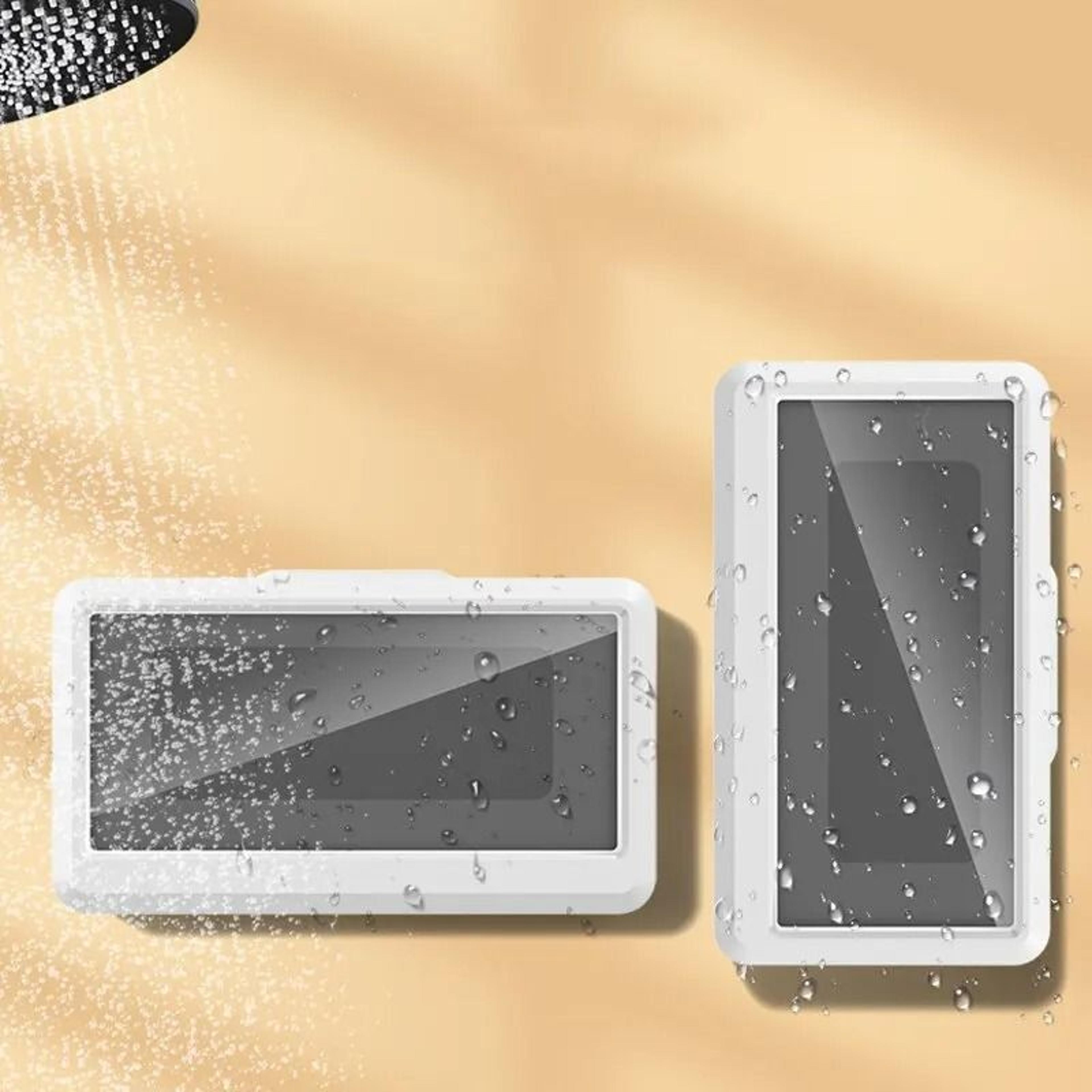 Universal Waterproof AntiFog Shower Phone Holder And Bathroom Media Station 5