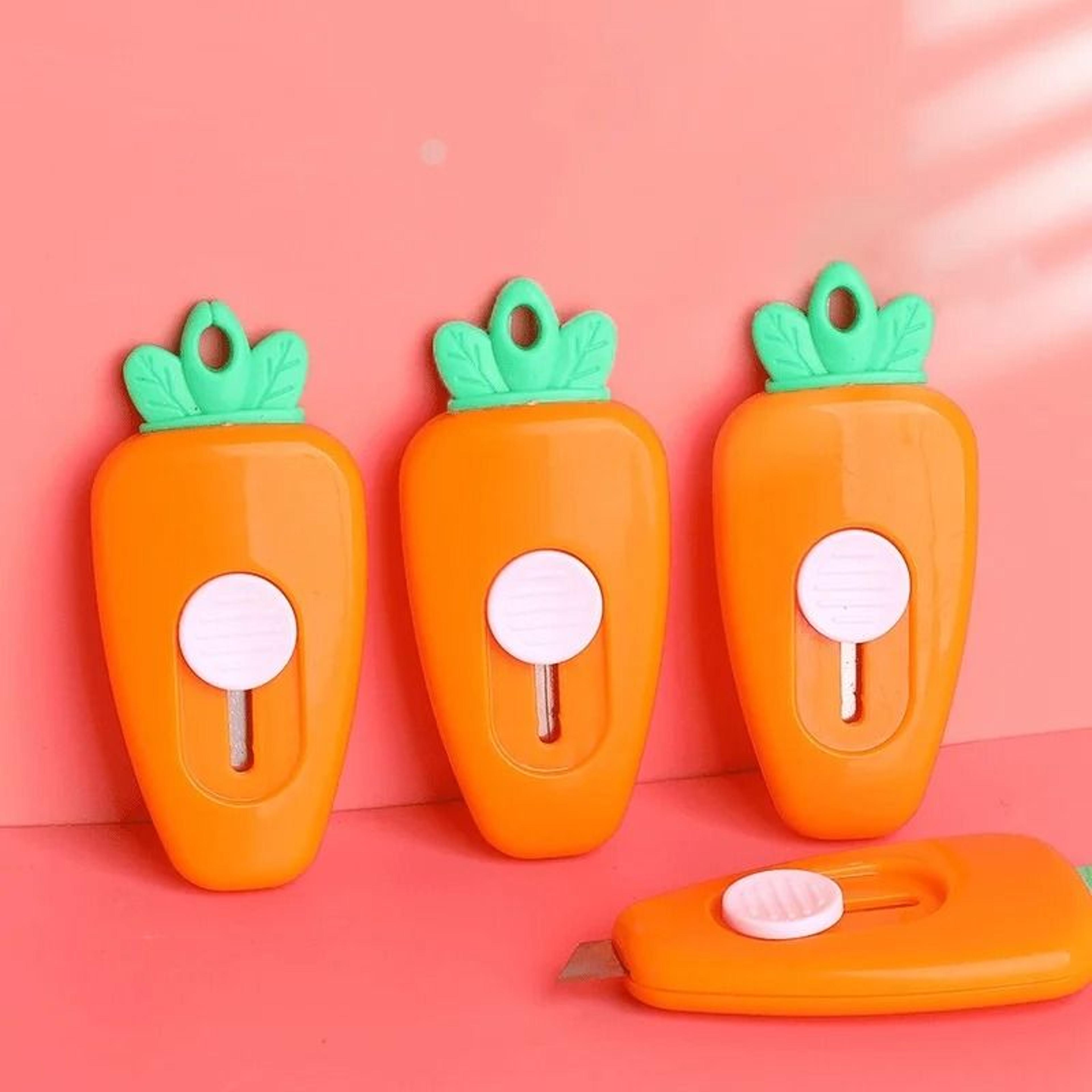 high precision carrot series mini utility cutter and retractable letter opener