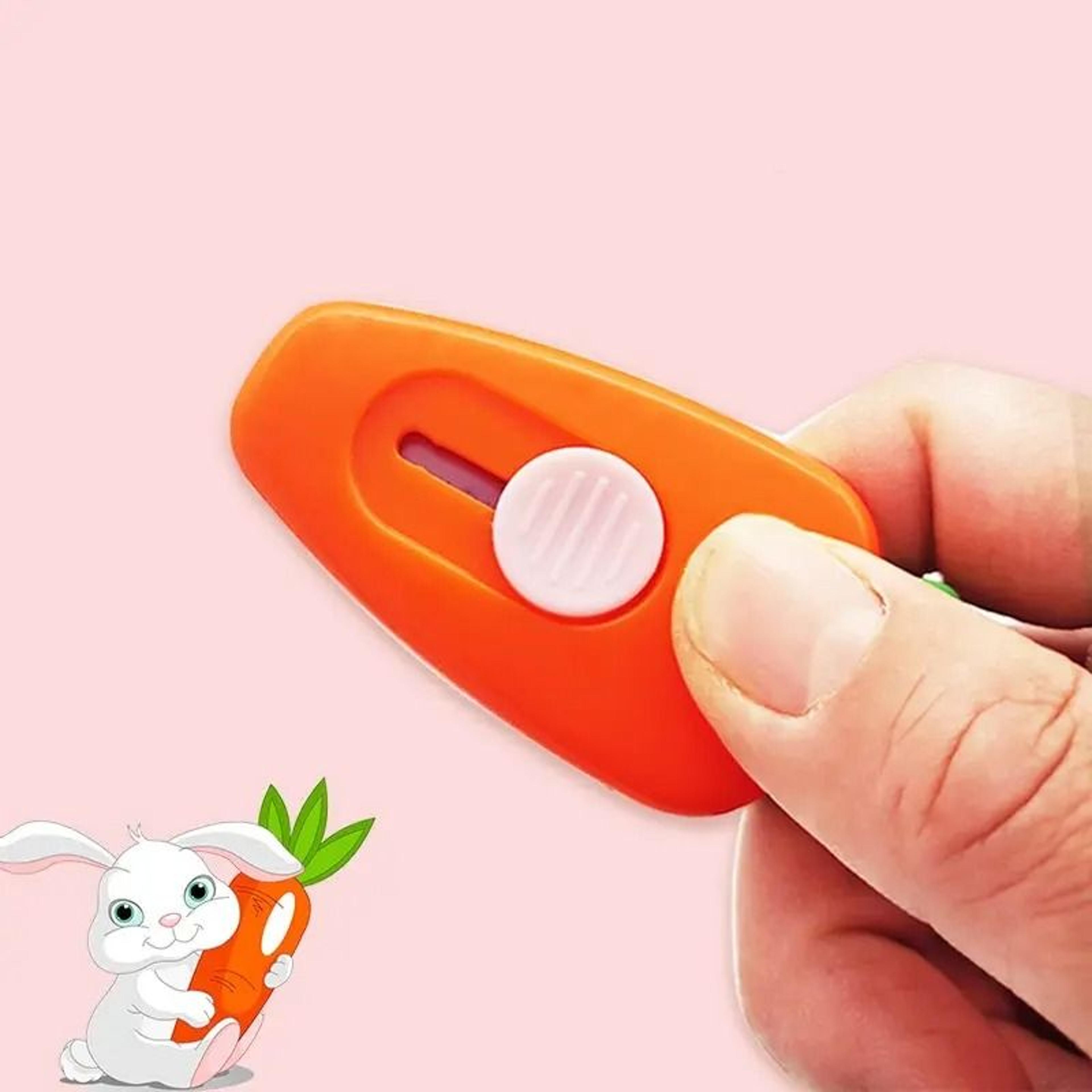 High Precision Carrot Series Mini Utility Cutter And Retractable Letter Opener 3