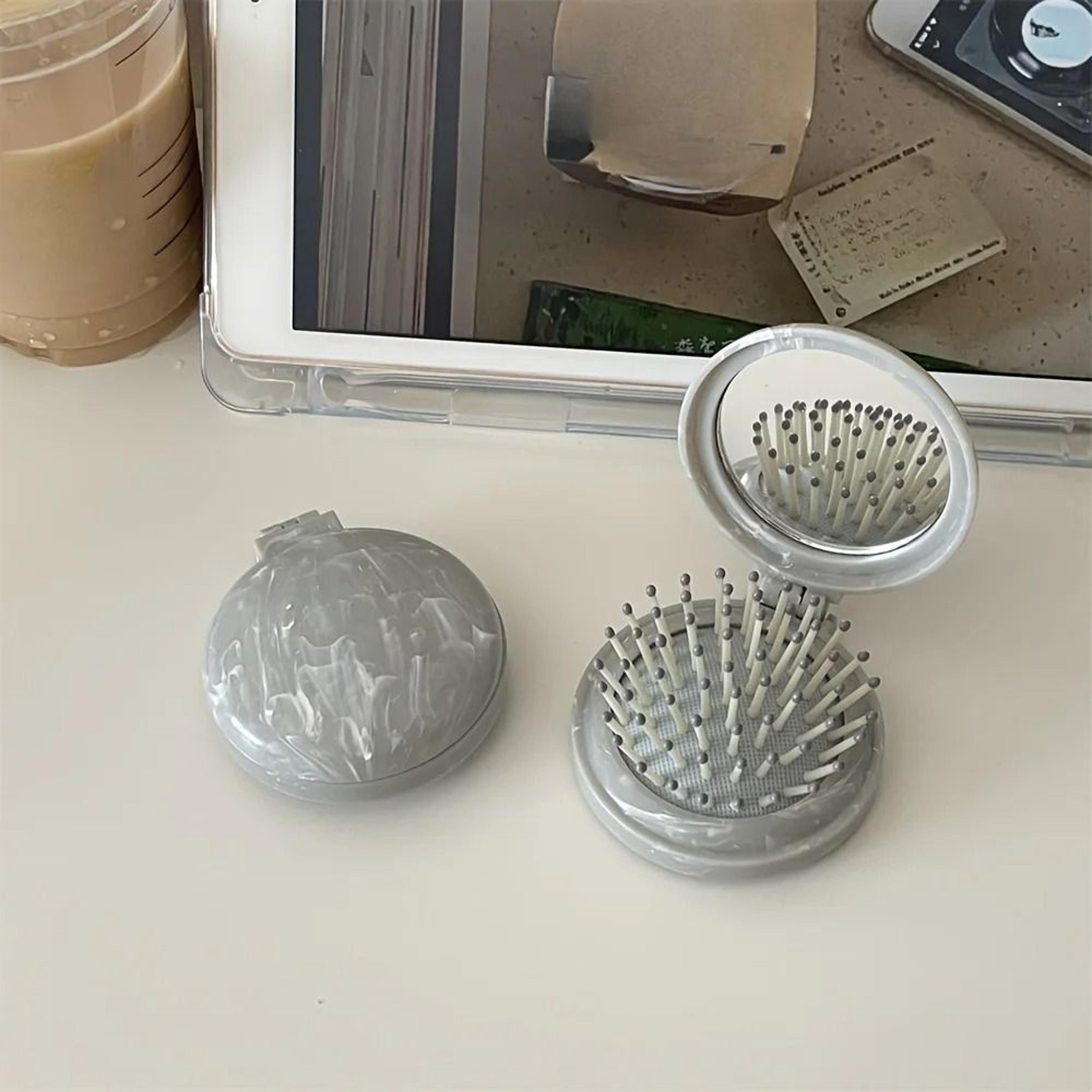 Professional High Stability Marble Patterned Air Cushion Hair Comb And Integrated Precision Travel  5