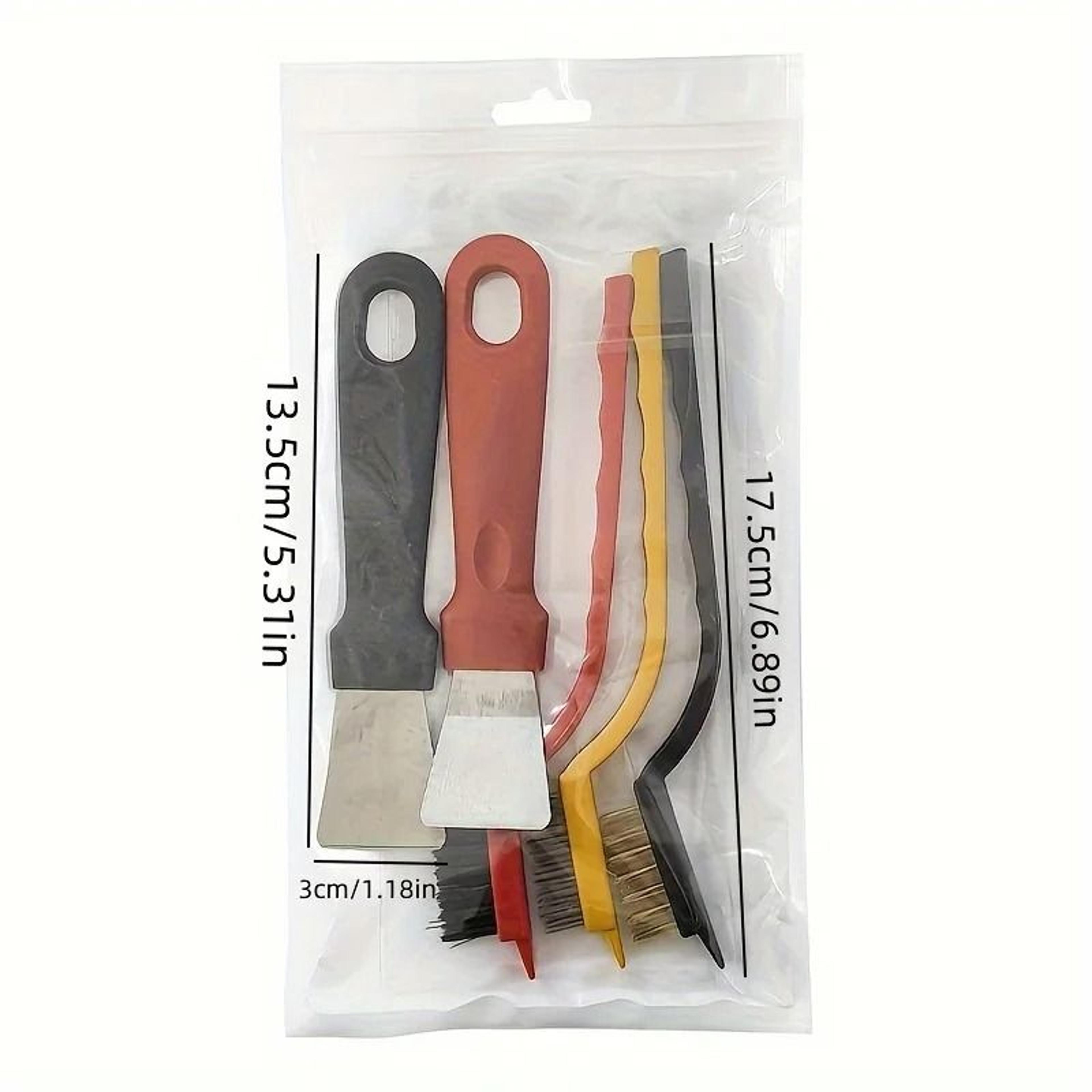 5Piece Kitchen Cleaning Brush  Scraper Set  HeavyDuty Oil And Dirt Removal 1