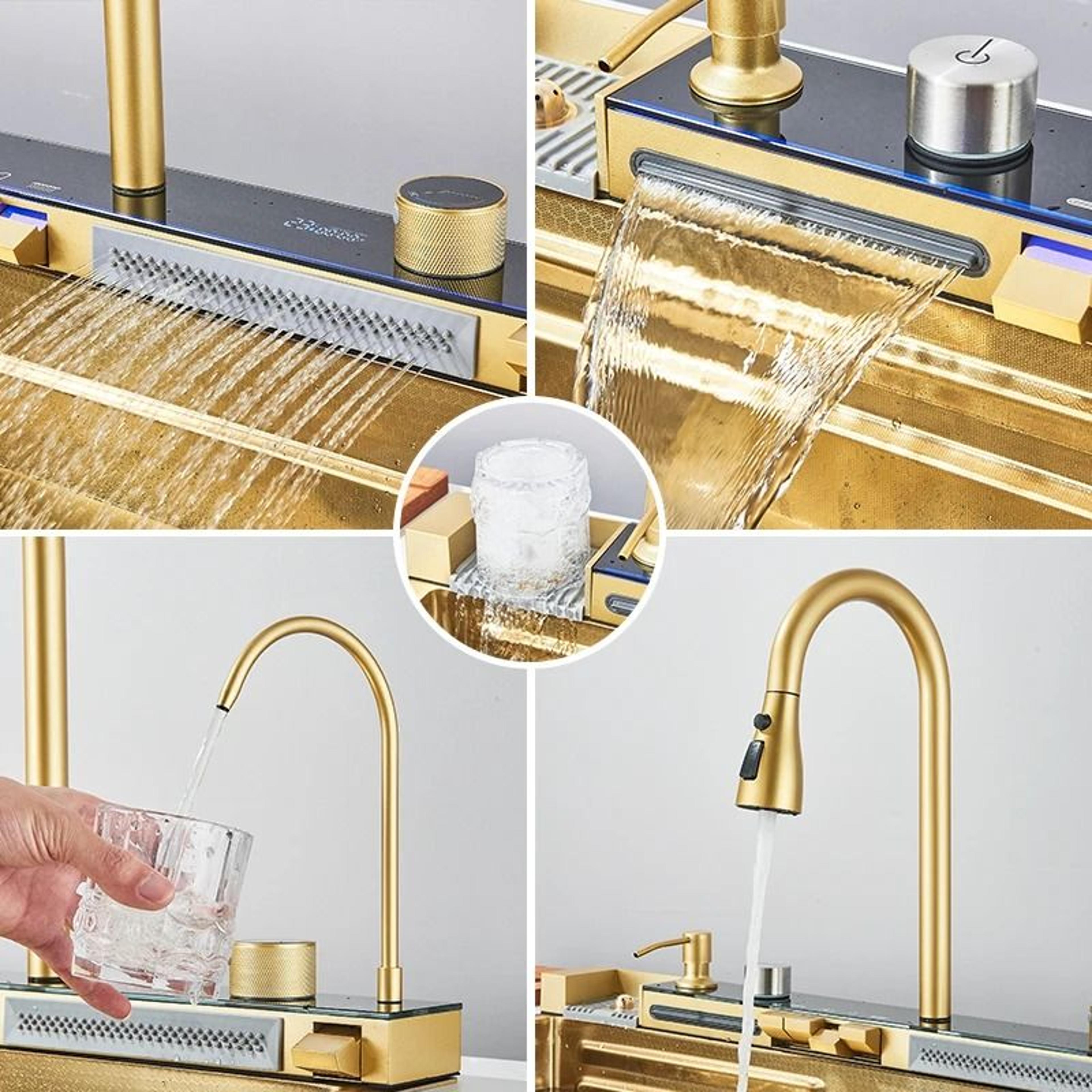Stainless Steel Kitchen Sink  Large Single Bowl With Smart Digital Display 2