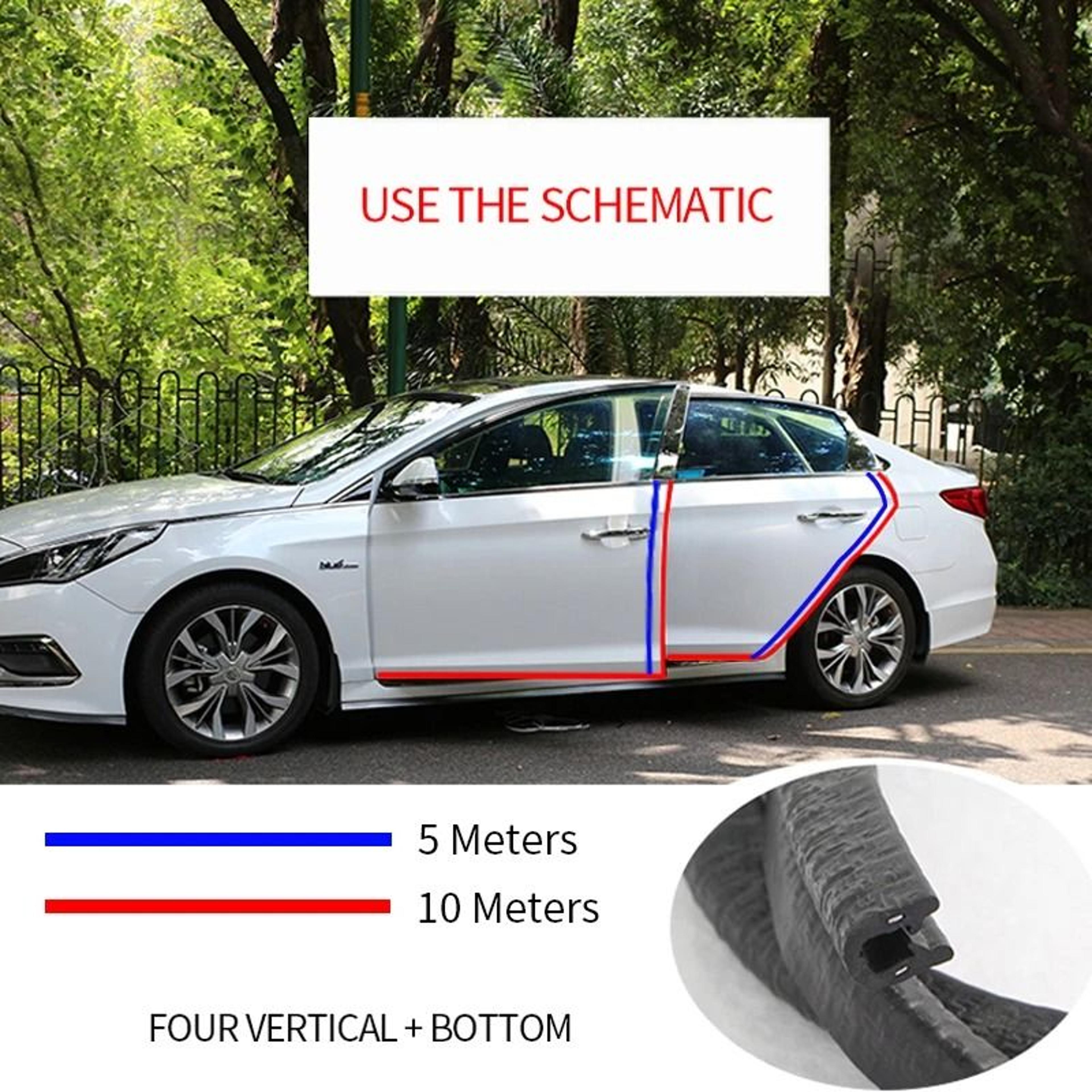 Universal Car Door Edge Scratch Protector  HeavyDuty Sealing Strip Guard 2