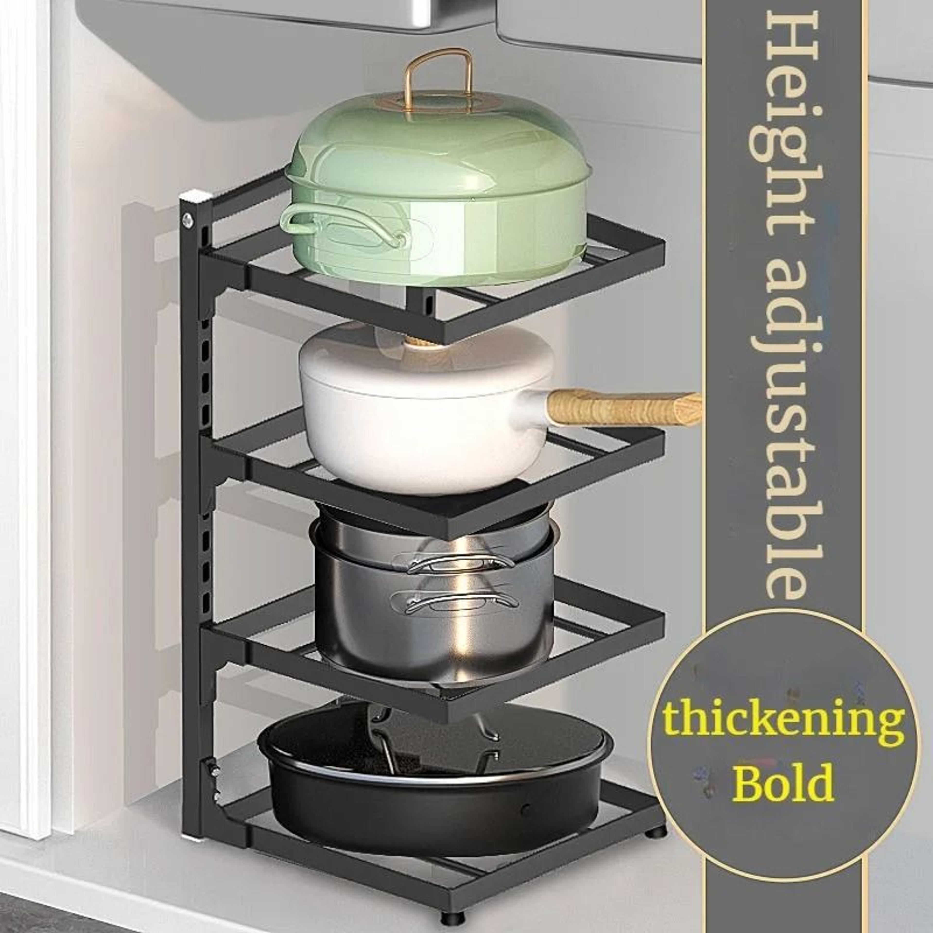 MultiLayer Adjustable Pot And Kitchen Sink Storage Rack 1