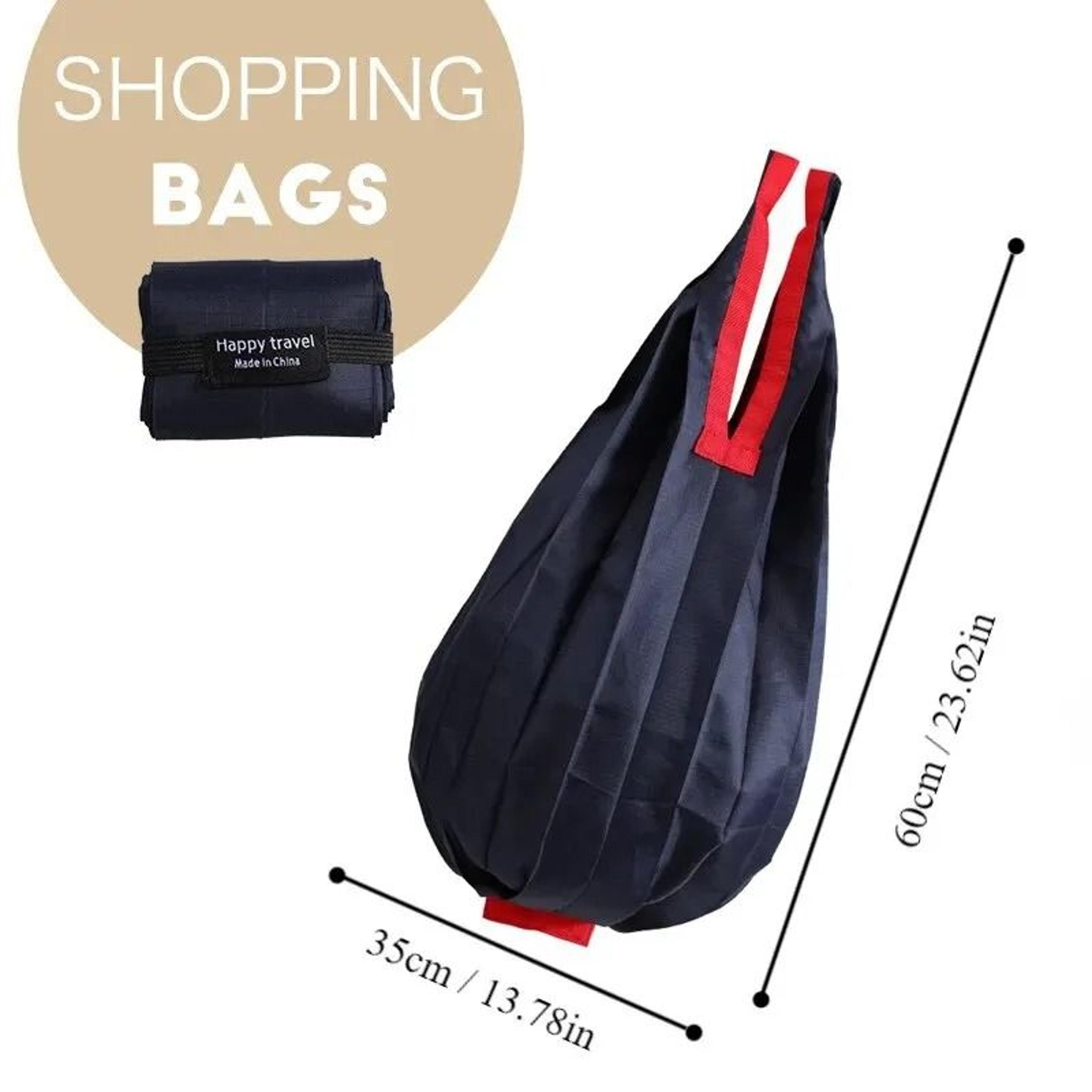 Folding EcoFriendly Shopping Bag  UltraLightweight Large Capacity Tote 5