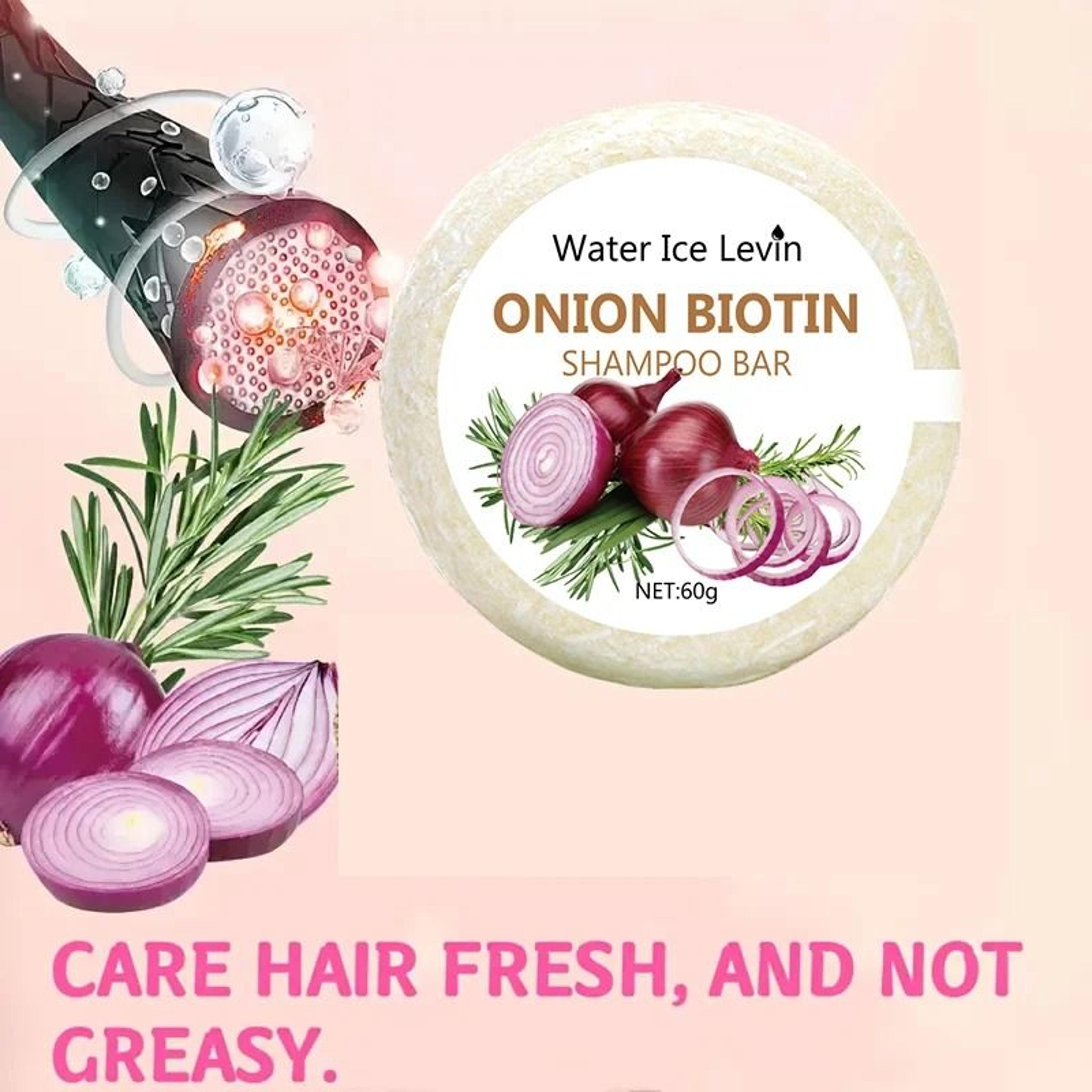 Onion  Biotin Revitalizing Shampoo Bar 1