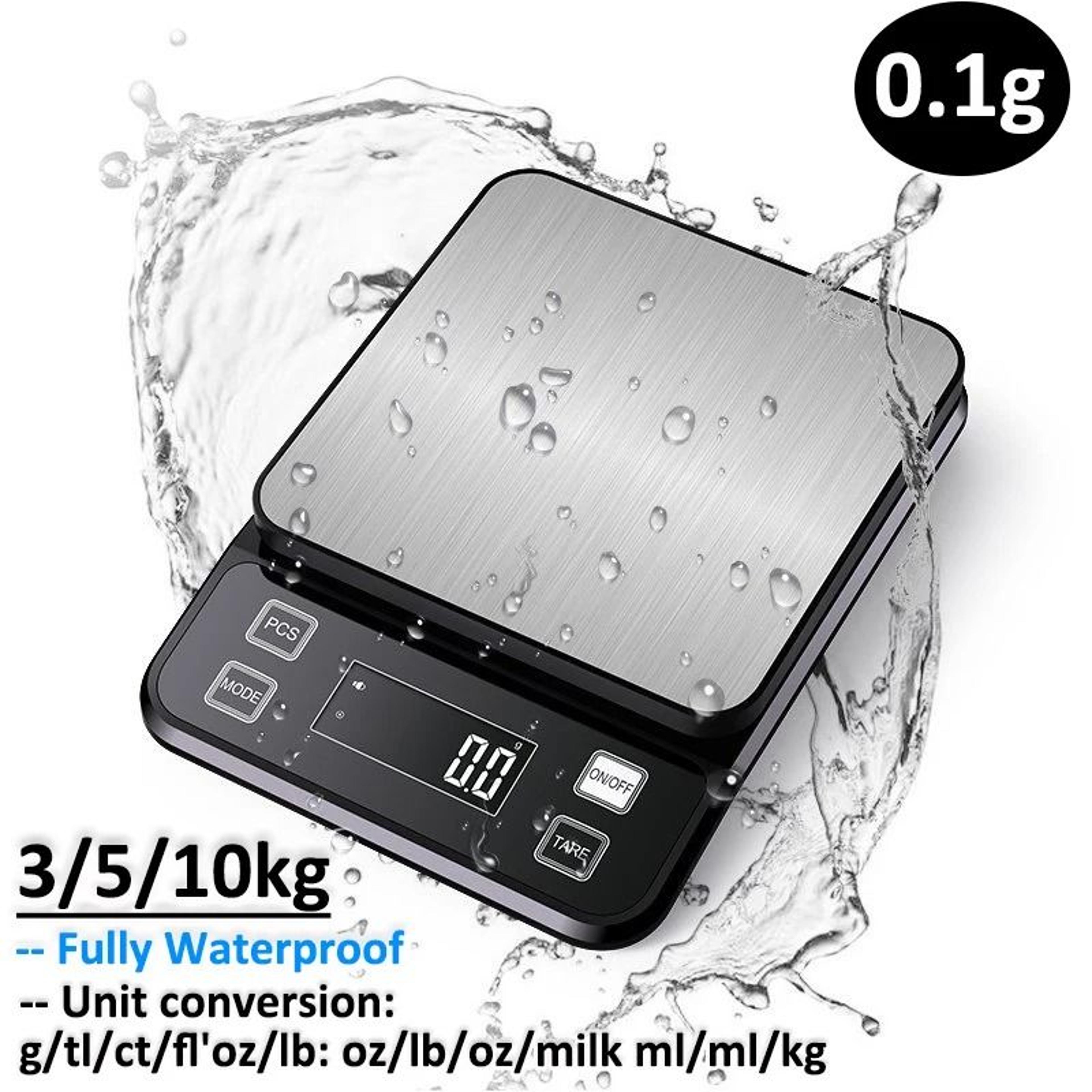 fully waterproof high-precision kitchen scale