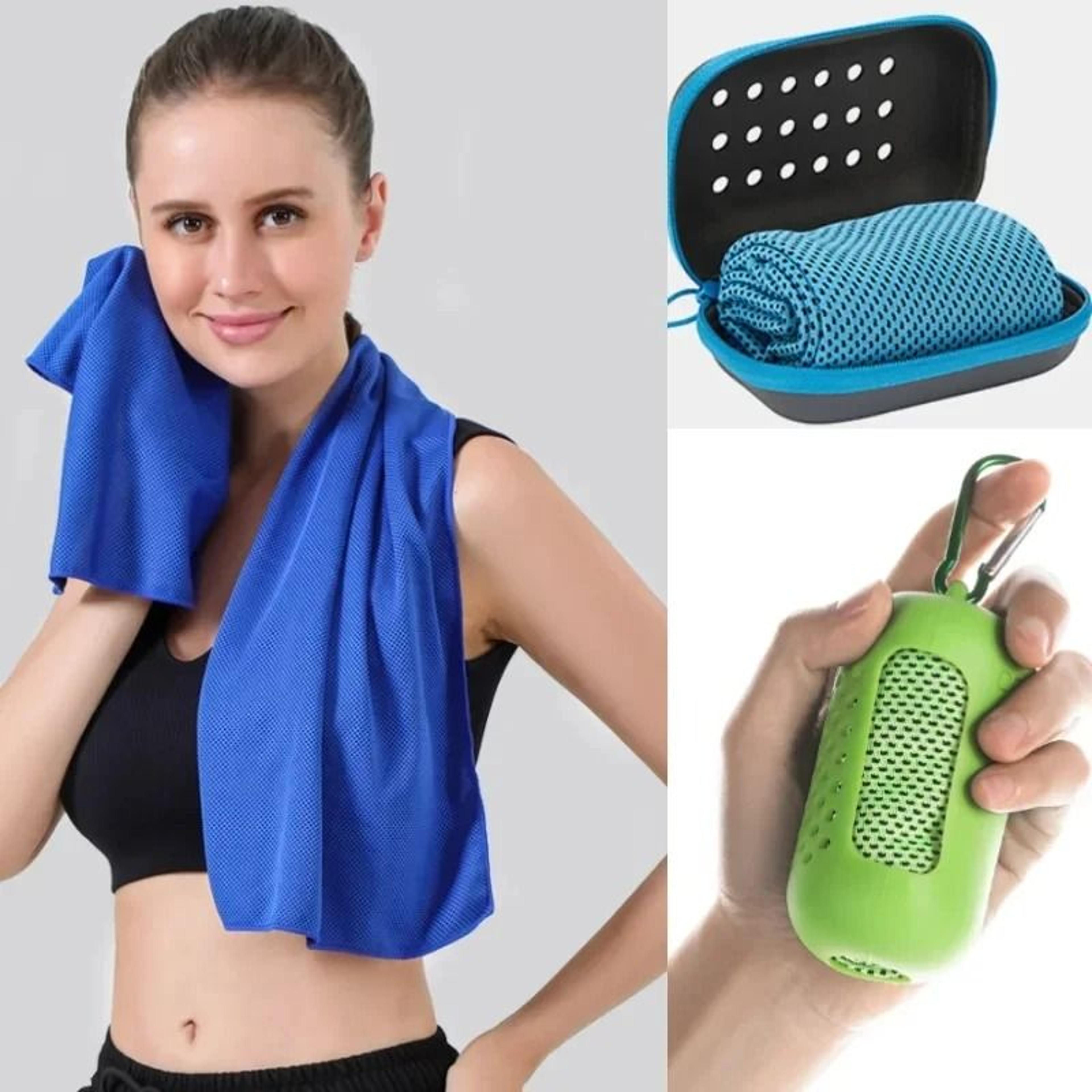 portable silica gel cooling towel set