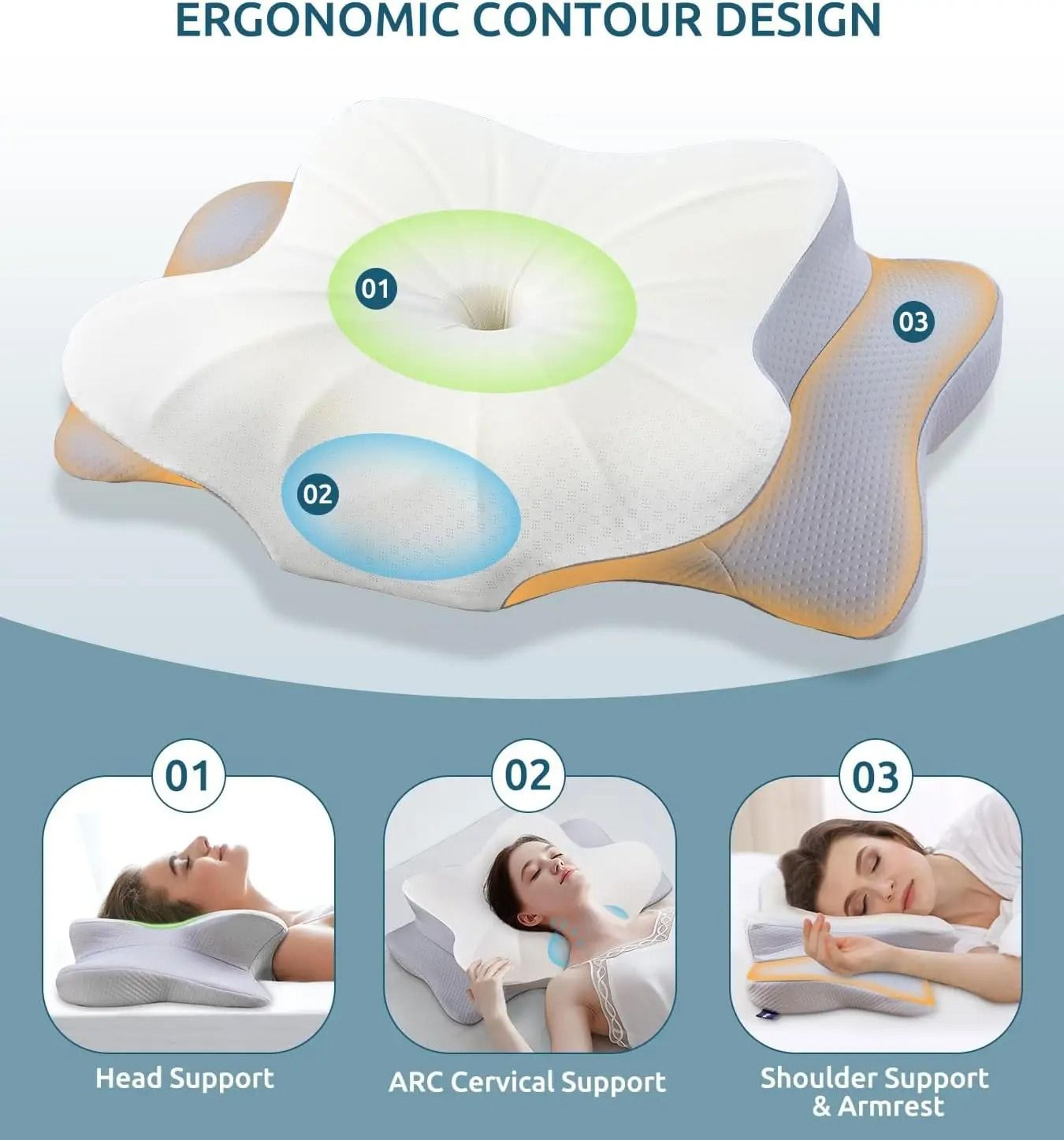 Ergonomic Memory Foam Orthopedic Cervical Pillow 1