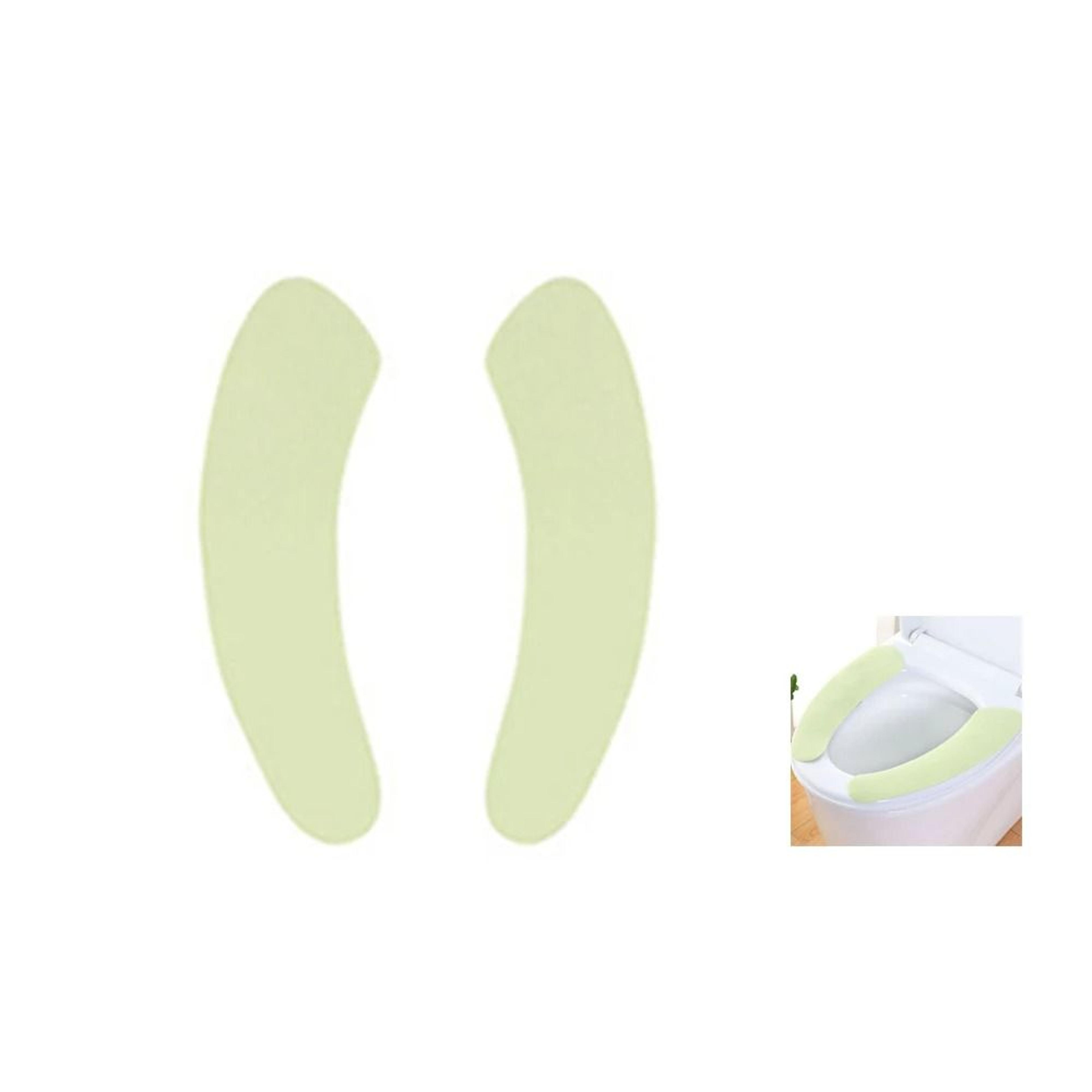 SelfAdhesive Plush Toilet Seat Pads  1 Pair Washable Sticky Thermal Closestool Mat 9
