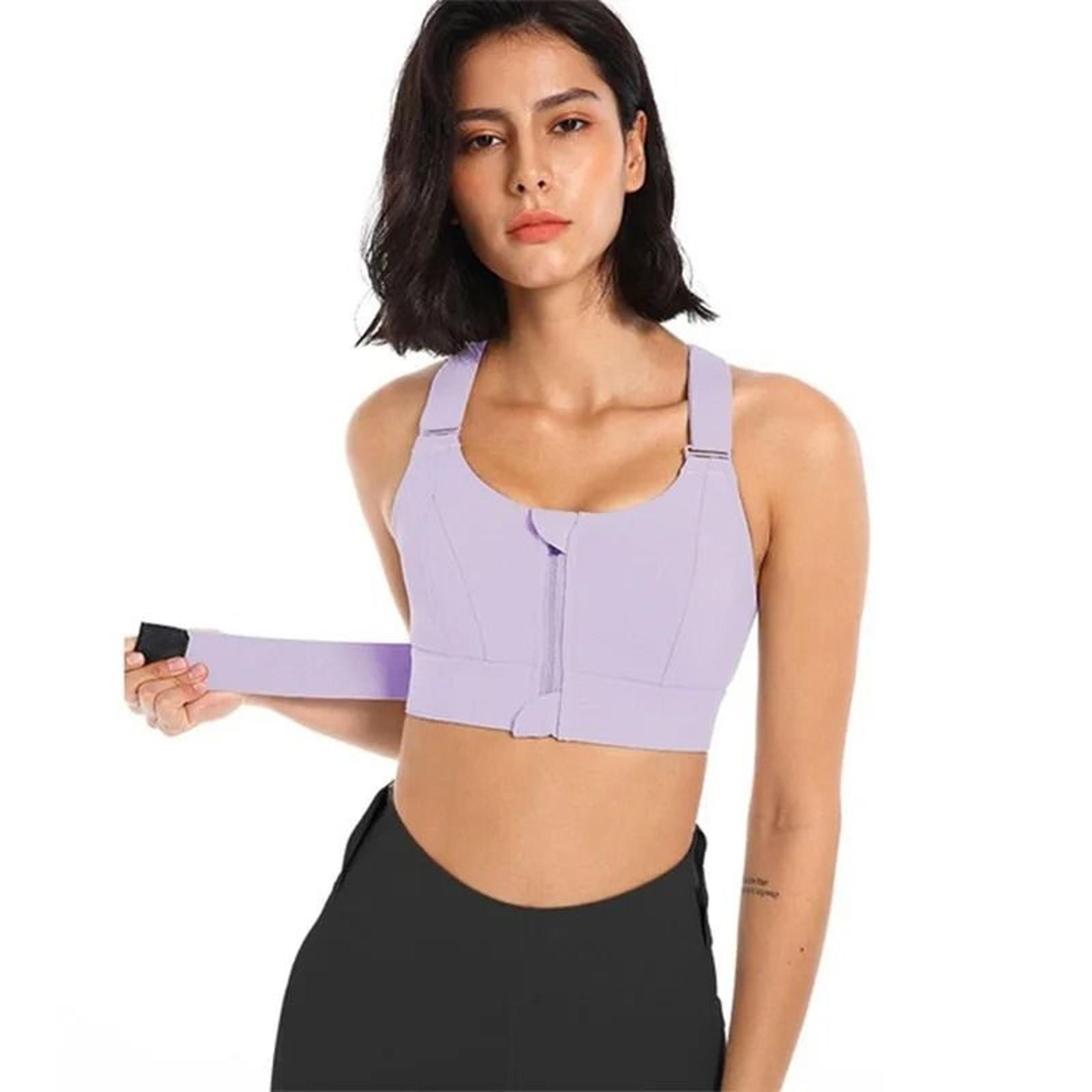 HighImpact Adjustable FrontZipper Sports Bra 10