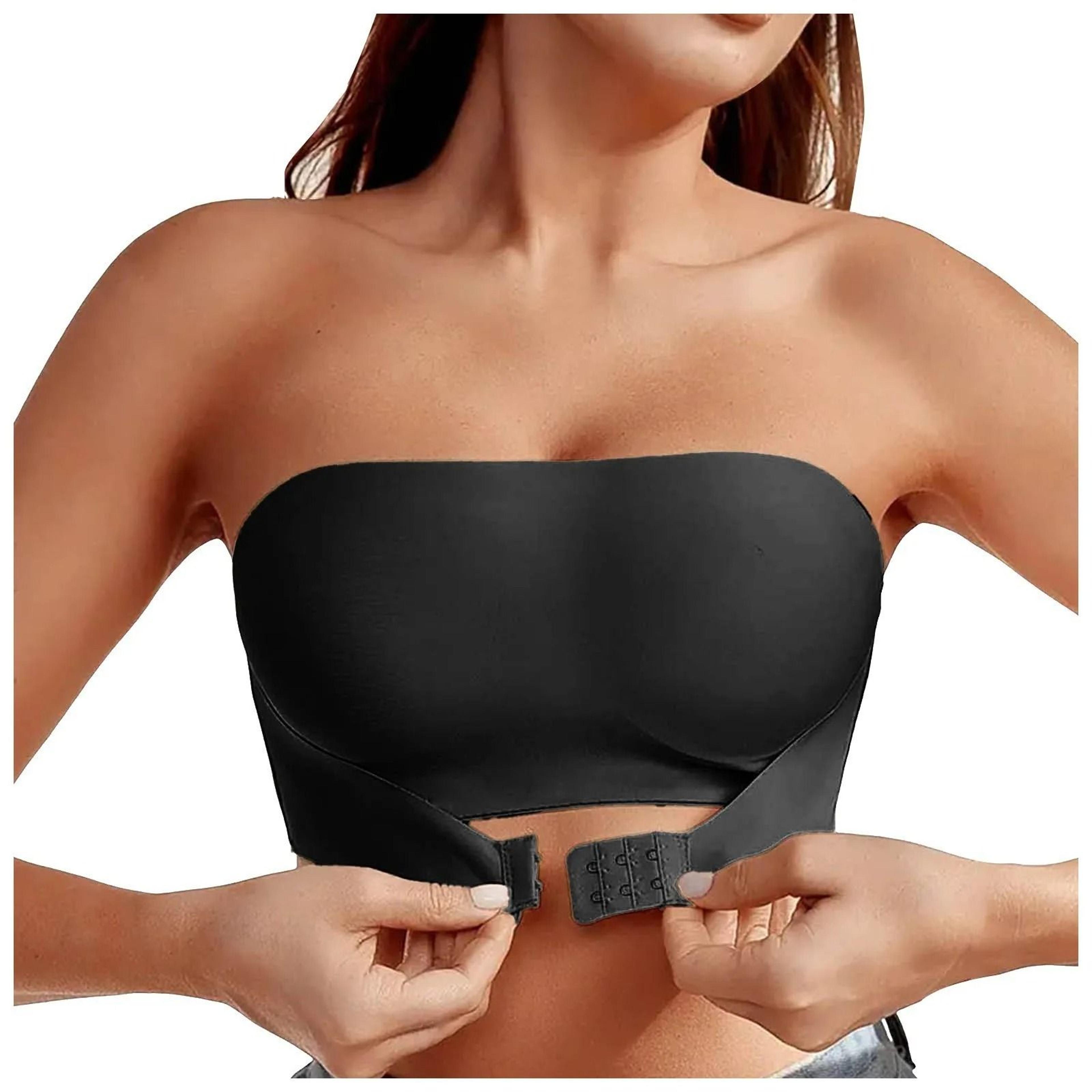 Seamless NoPadding Strapless PushUp Bra 7