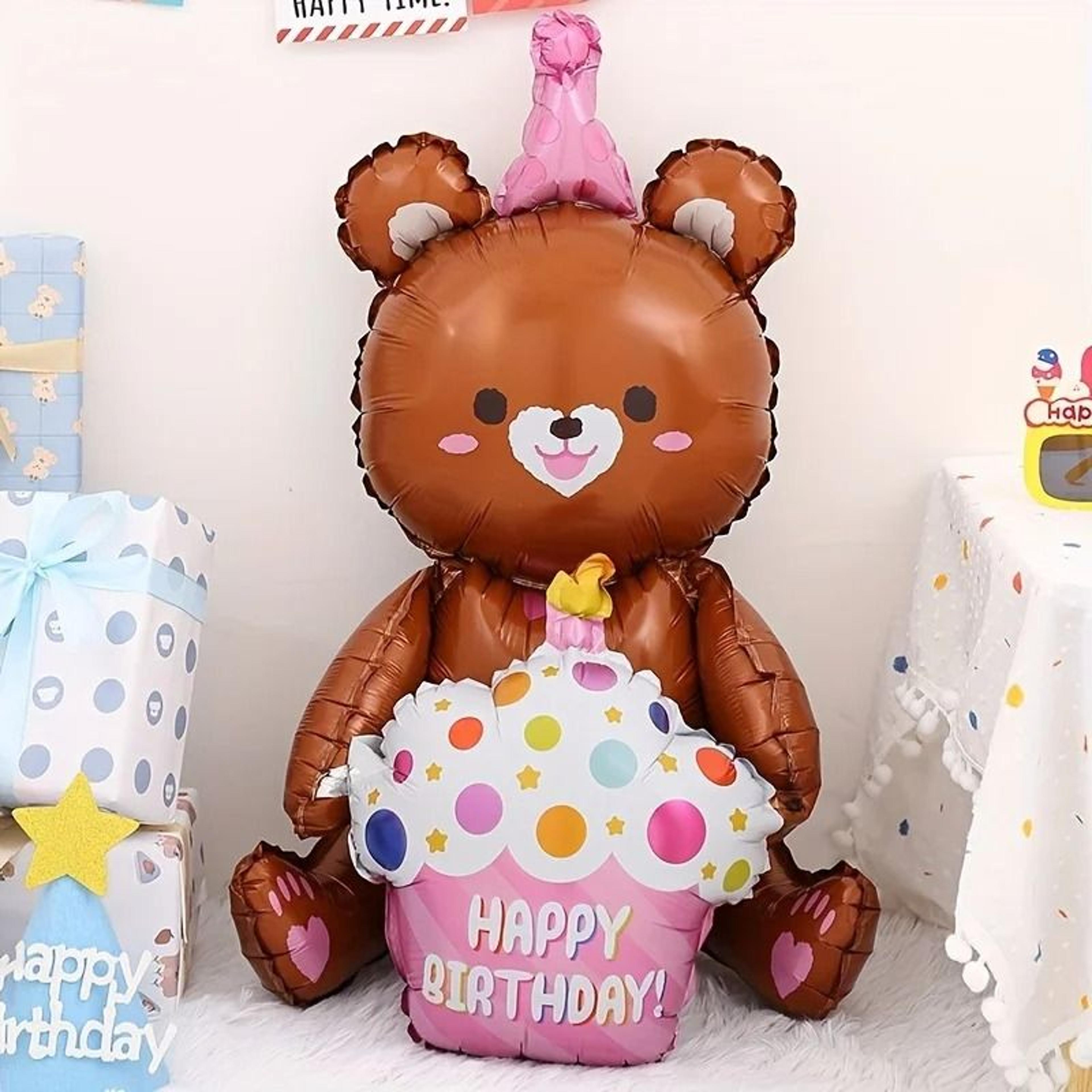 Standing Birthday Cake Foil Balloon With Base 17
