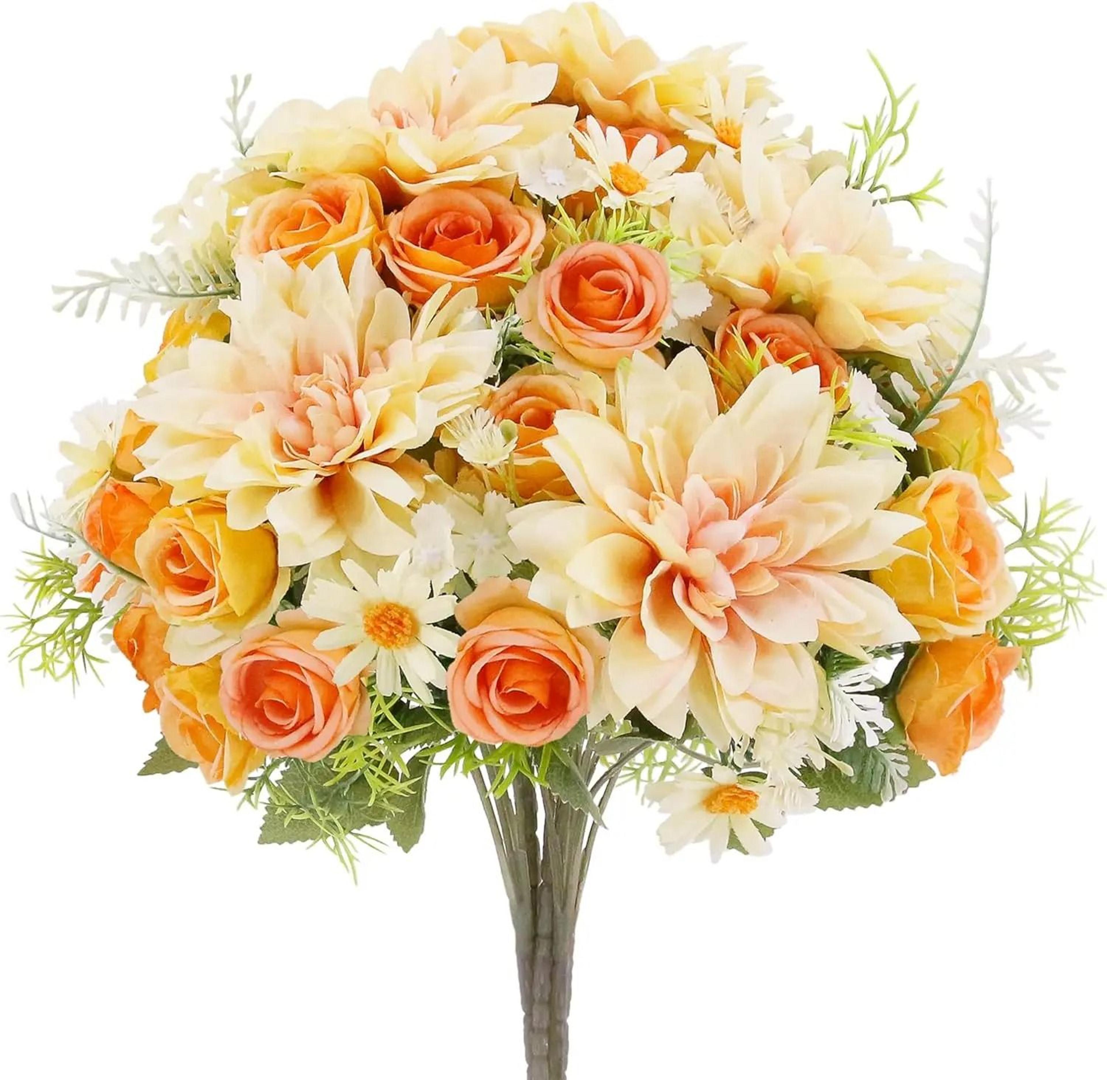 Heritage Silk Dahlia  Rose Garden Stem 6