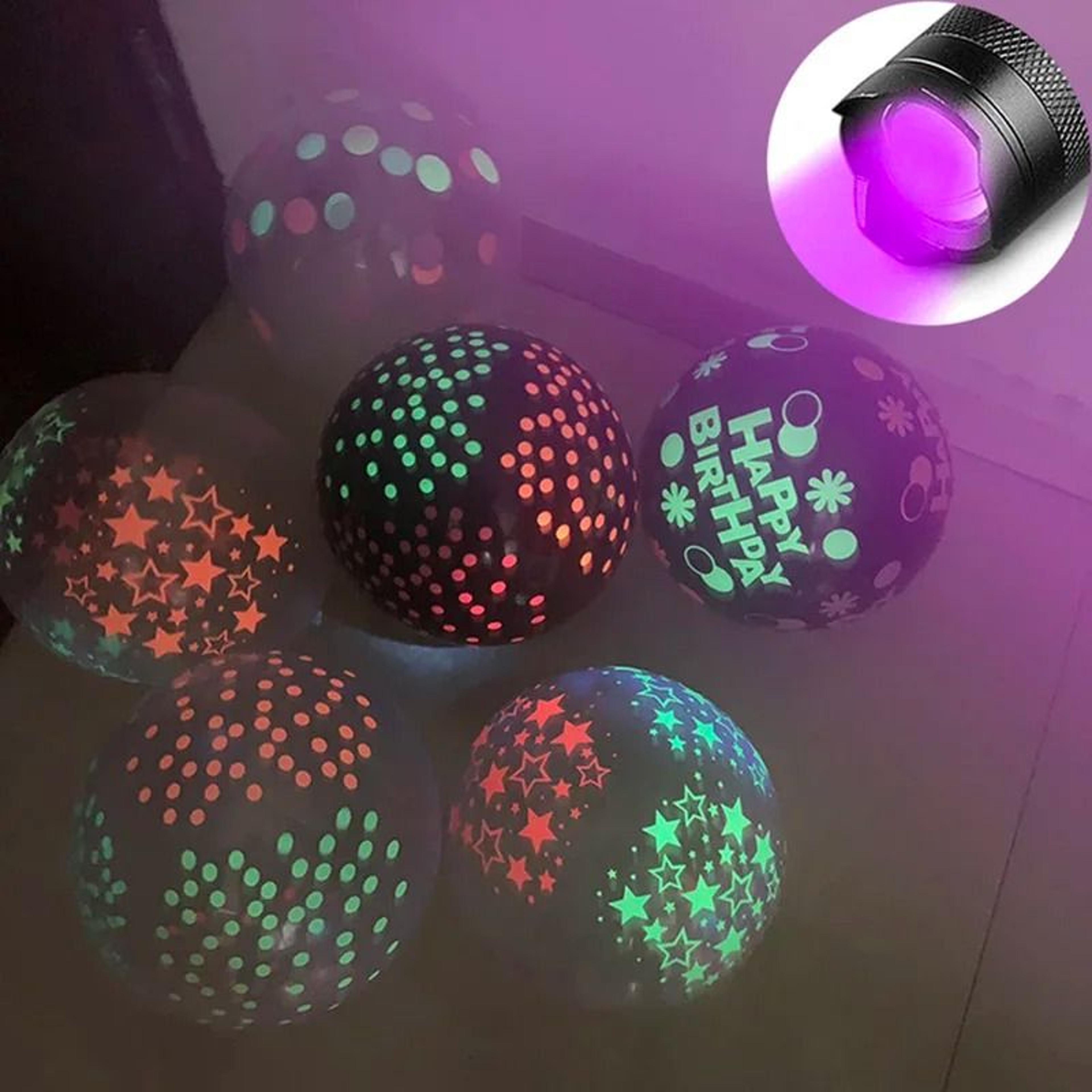 Fluorescent GlowintheDark Balloons  10 Pcs Luminous Heart Decor 4