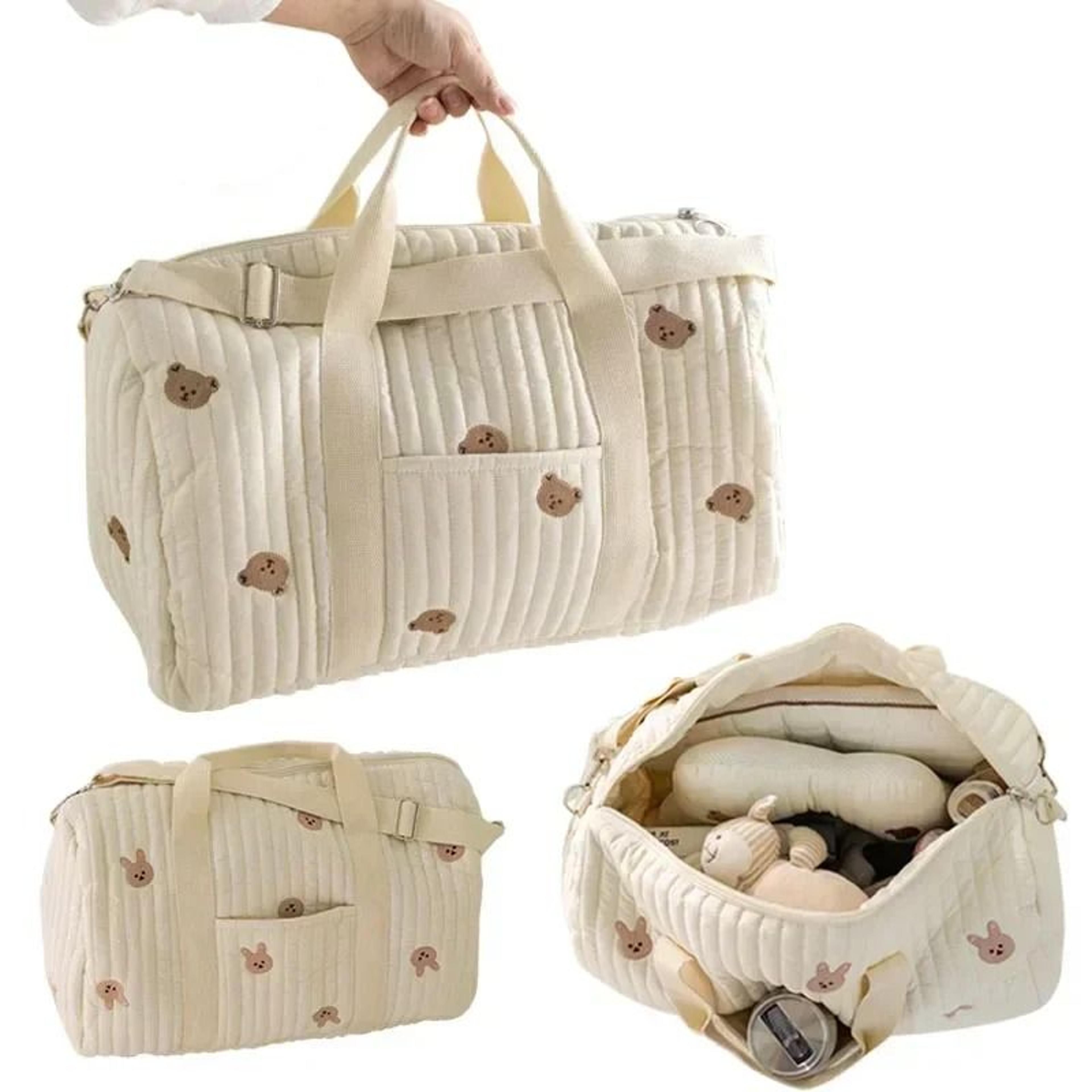 Bear Mommy Maternity Bag  MultiFunctional Diaper  Stroller Organizer 4