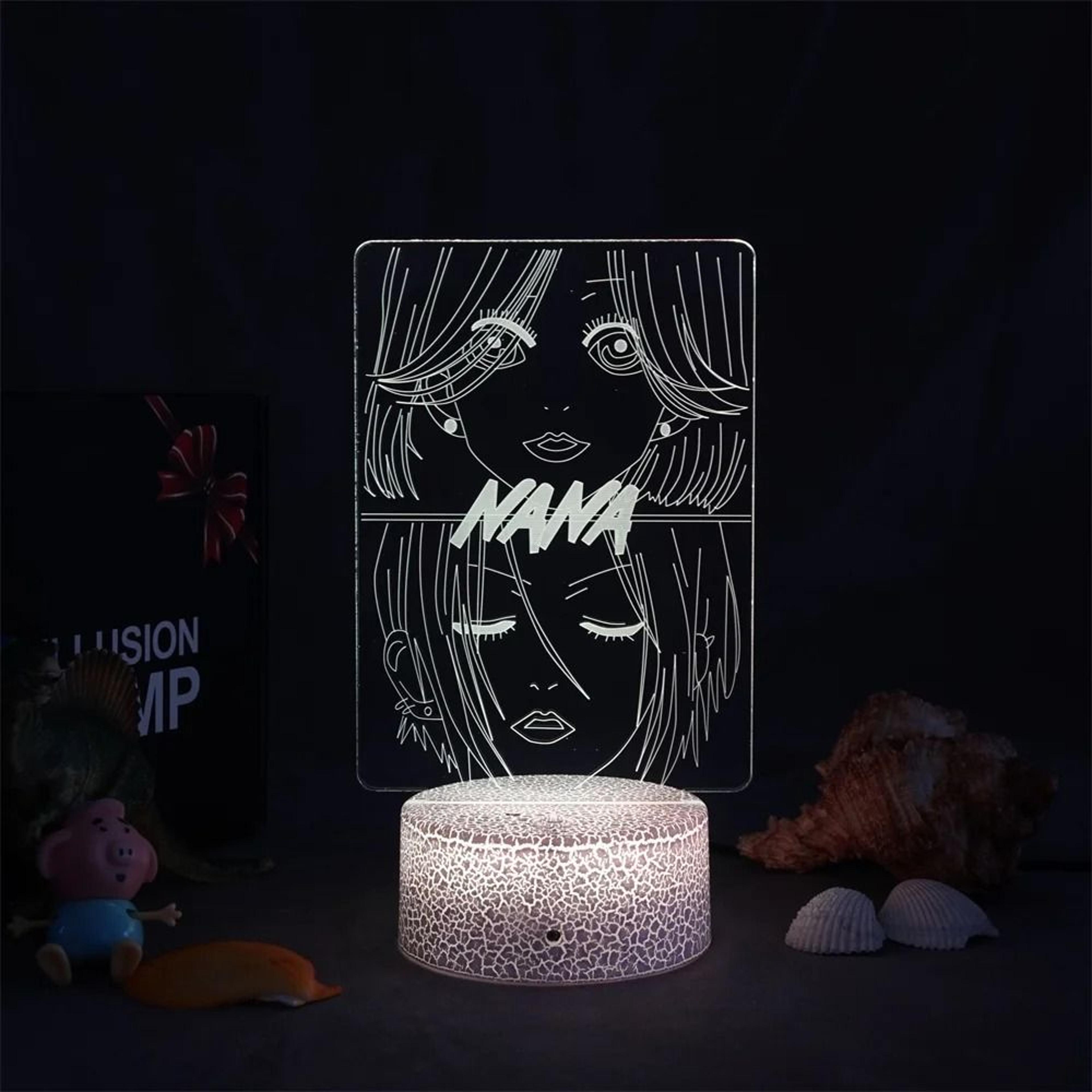 3D Anime Nana LED Night Light  MangaInspired Bedroom Decoration 4