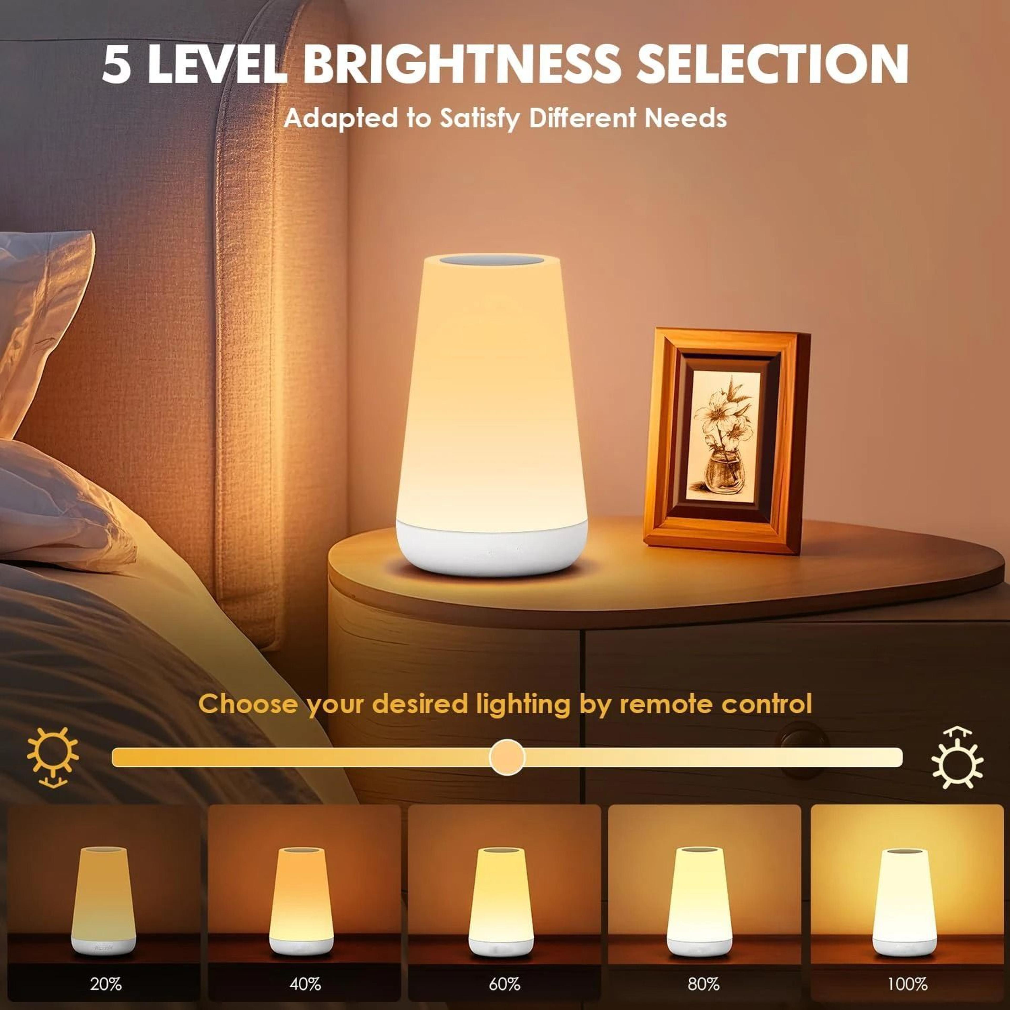 13 Color Changing Night Light  Portable RGB Bedside Lamp 1