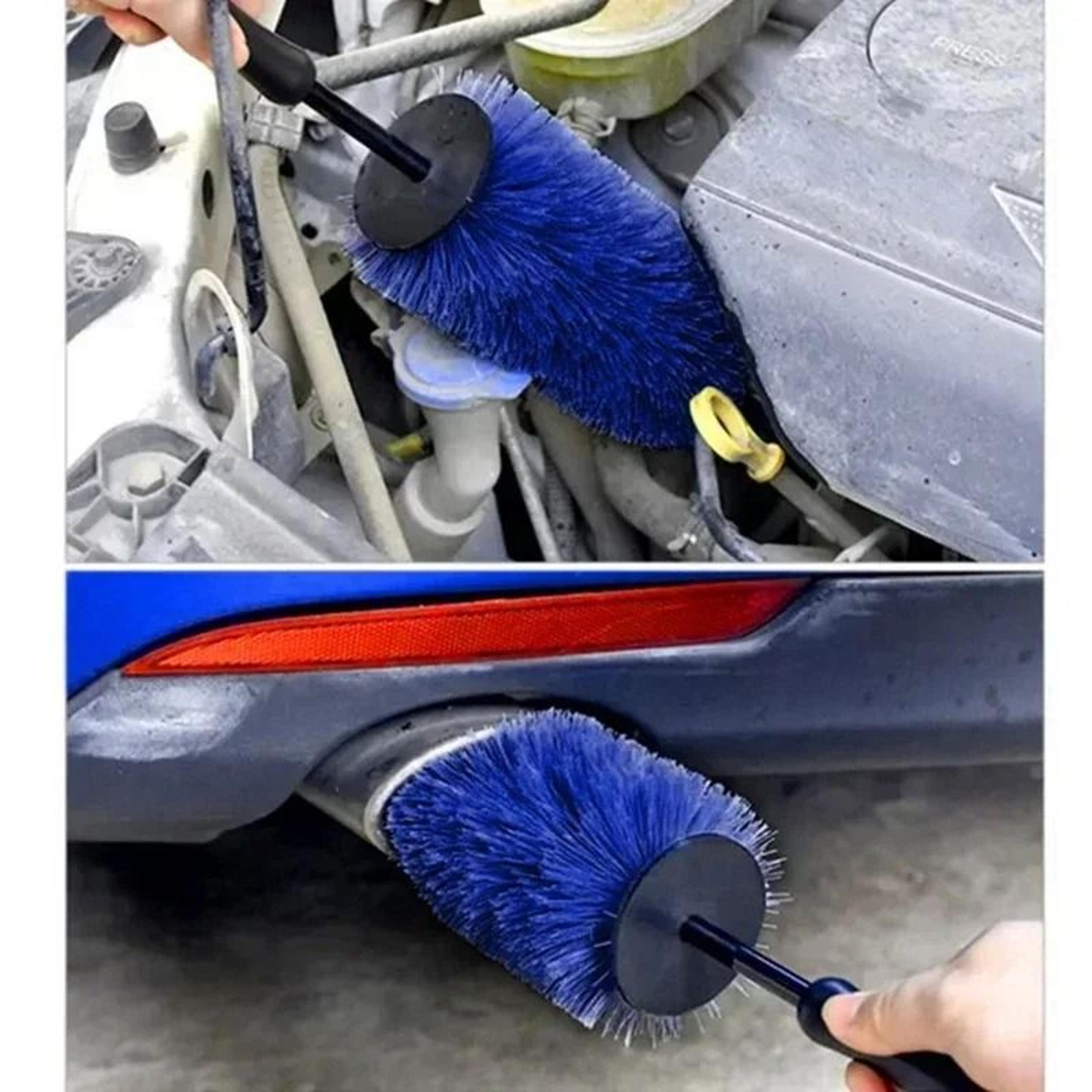 Microfiber LongHandle Wheel  Rim Brush 4