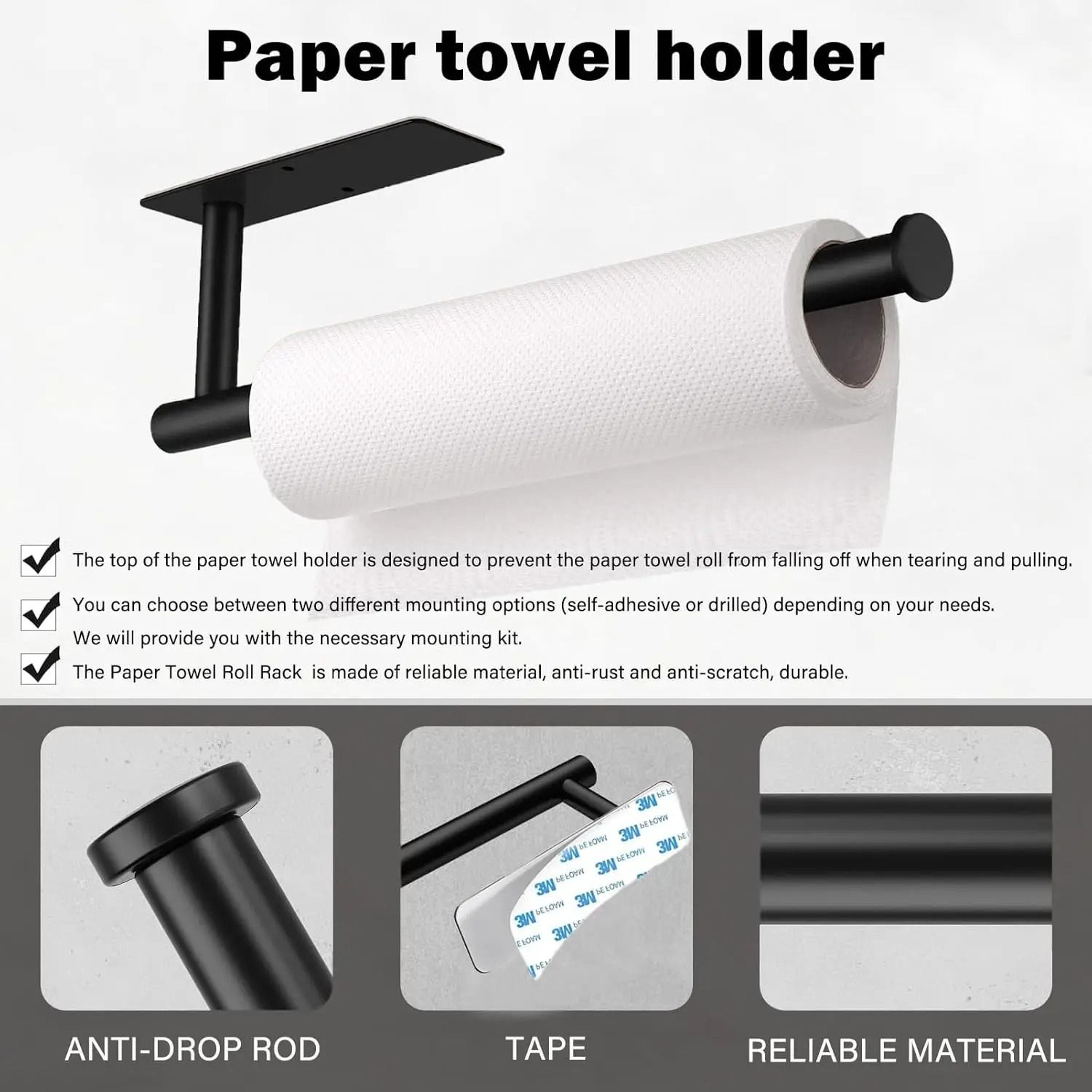 Adhesive MultiPurpose Tissue  Paper Towel Holder 3