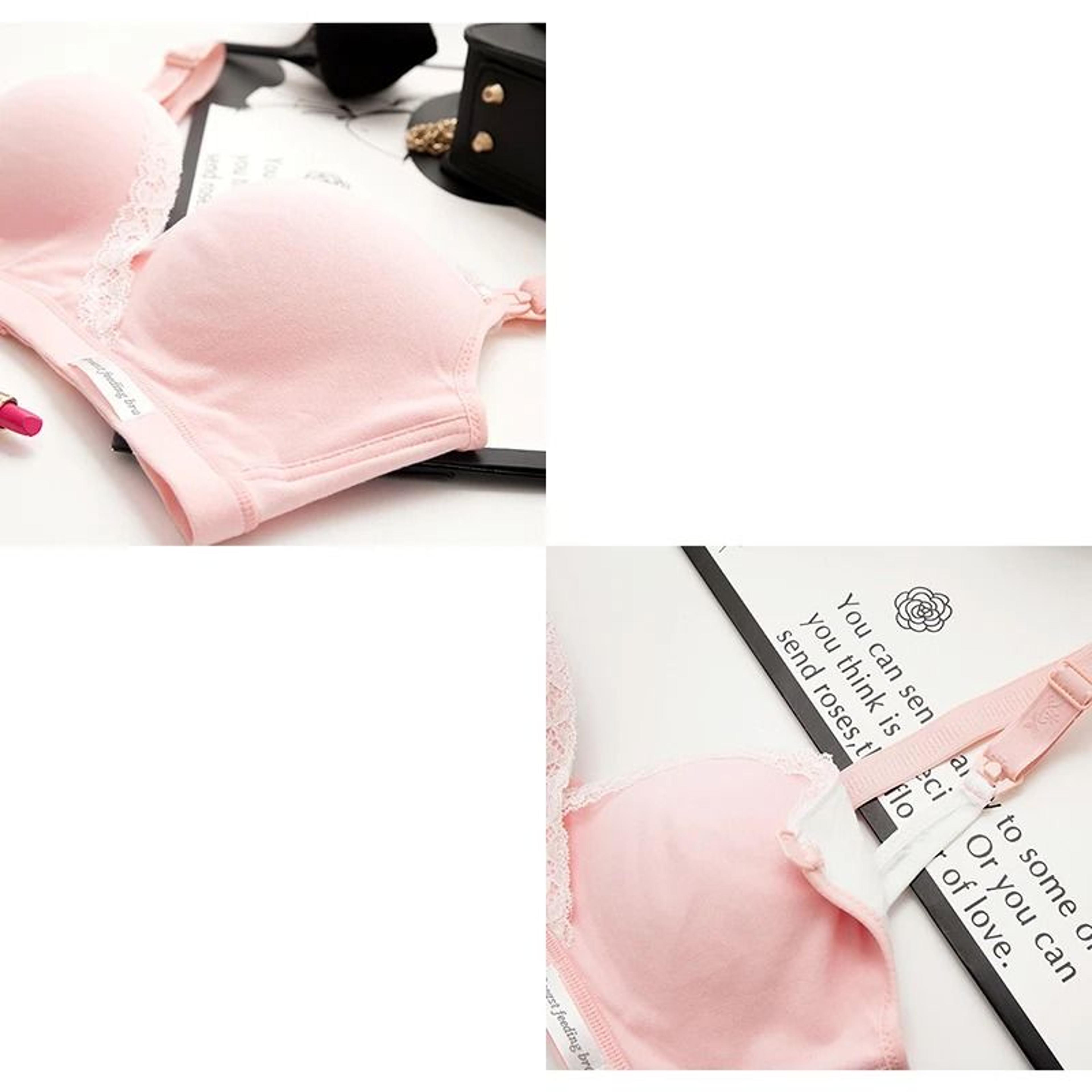 Cotton WireFree Nursing  Maternity Bra  Breathable Breastfeeding Underwear For Pregnancy And Sleep 5
