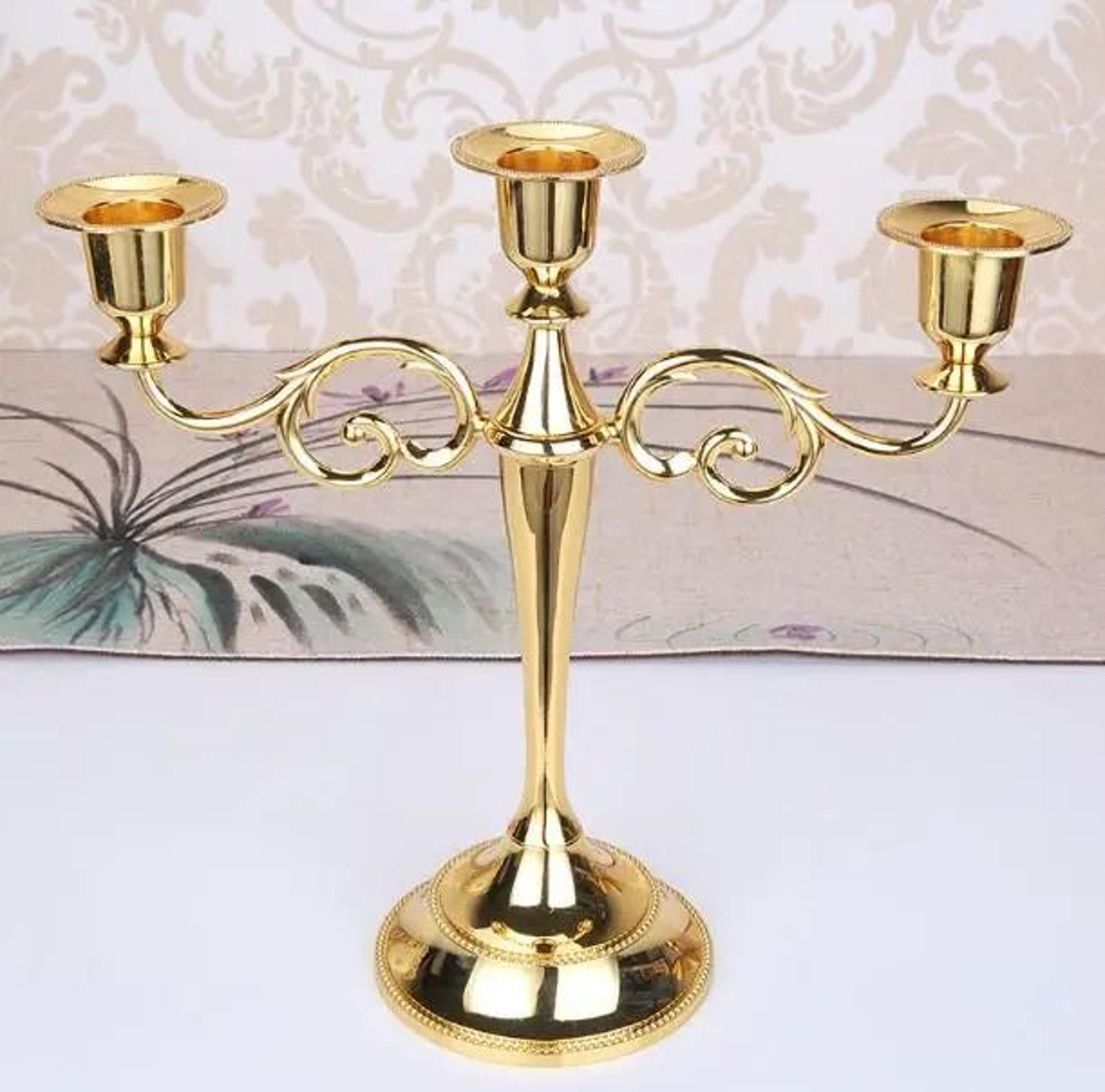 Retro 3Arm Metal Candelabra 9