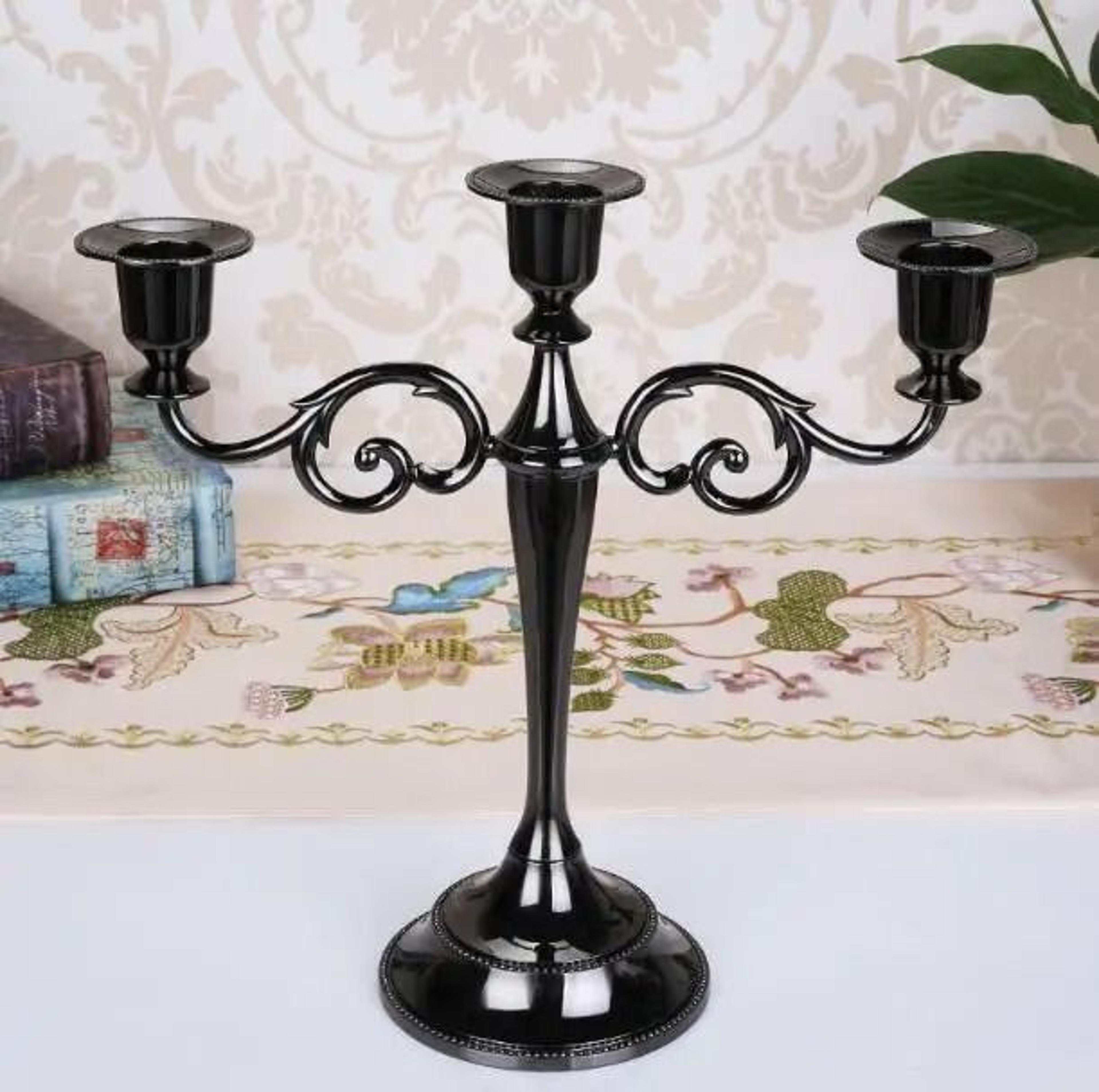 Retro 3Arm Metal Candelabra 8
