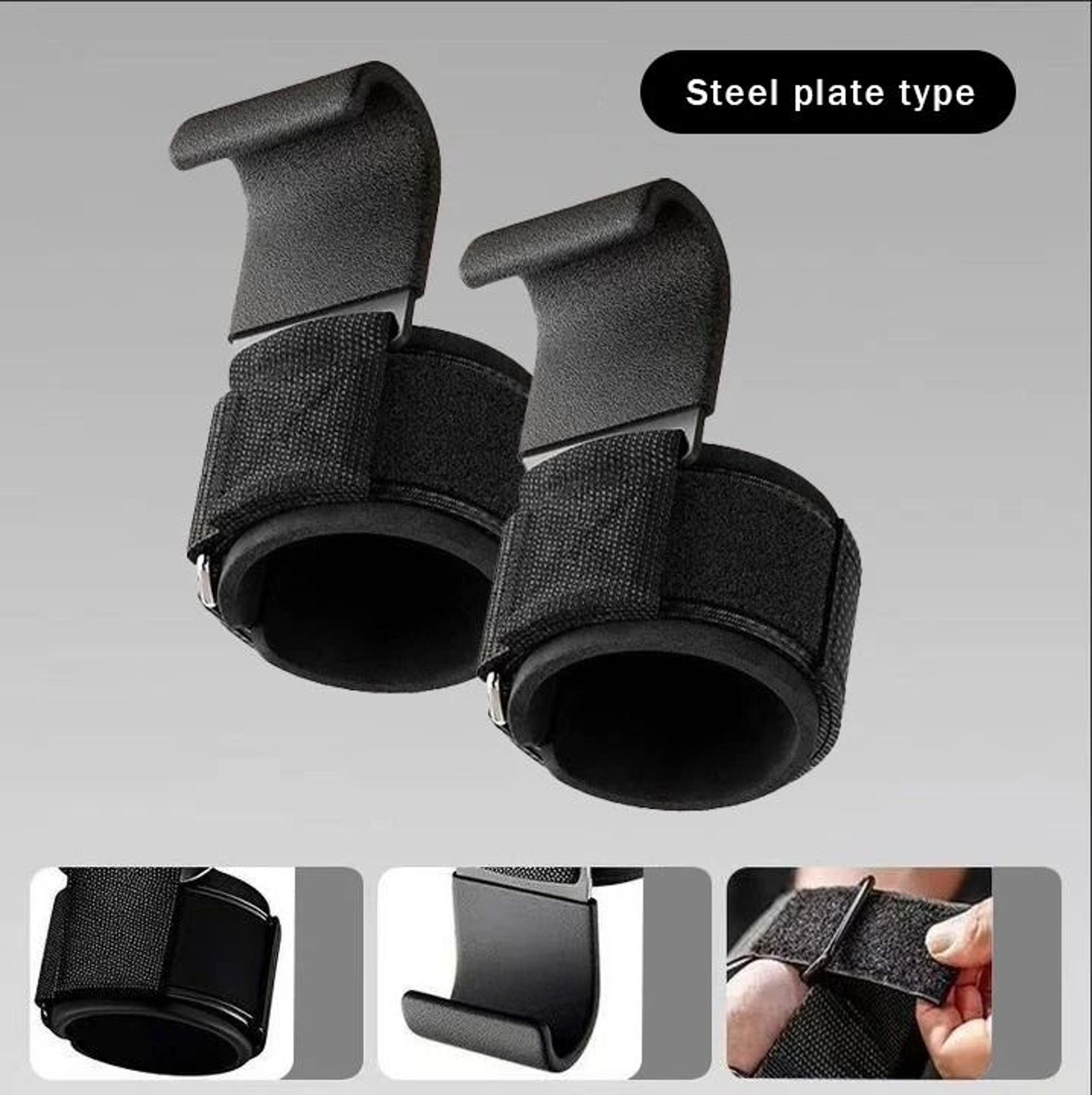 HeavyDuty Weight Lifting Hook Grips With Integrated Wrist Wraps 7