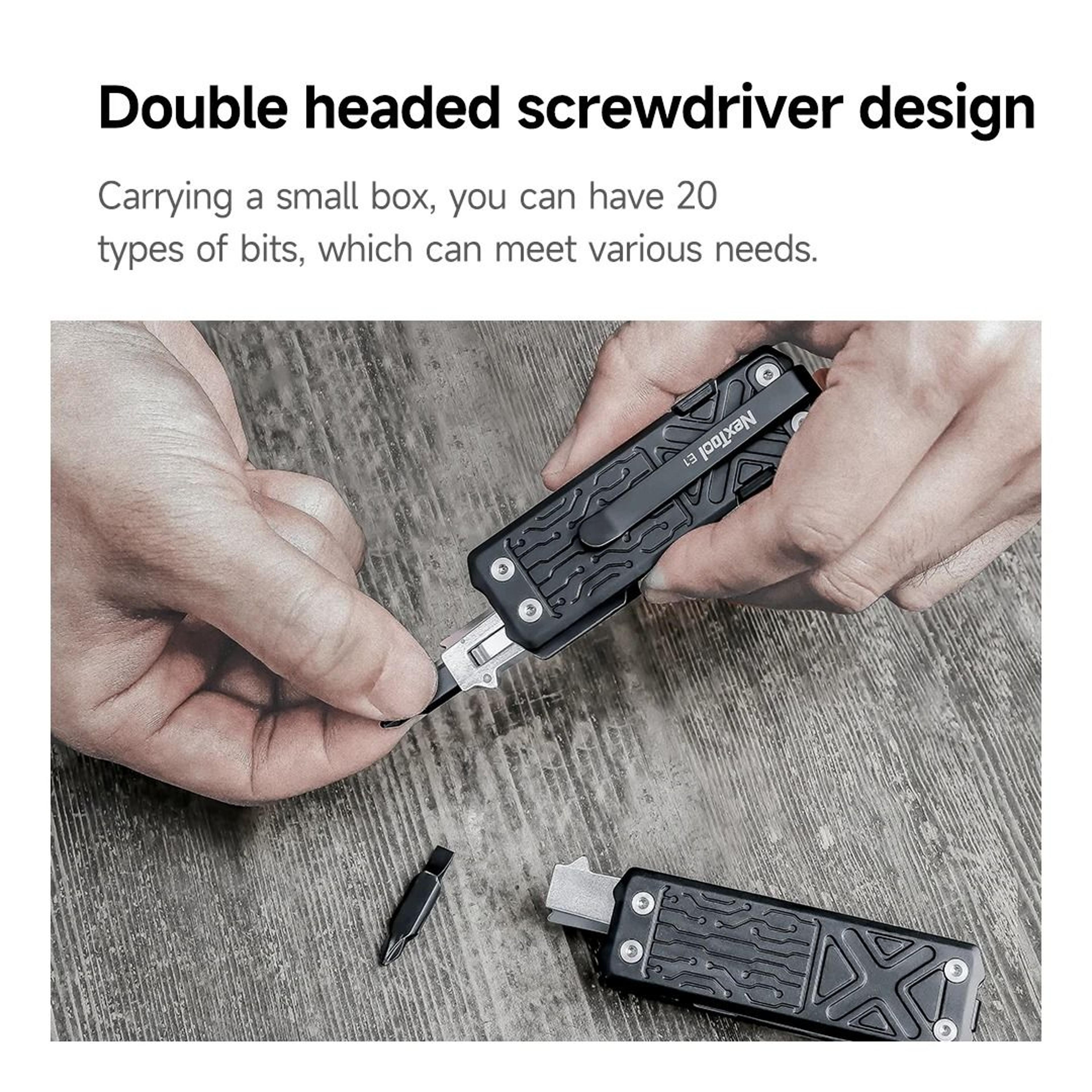 20Piece Hex Bit Accessory Kit  MultiTool Screwdriver Extension Set 4