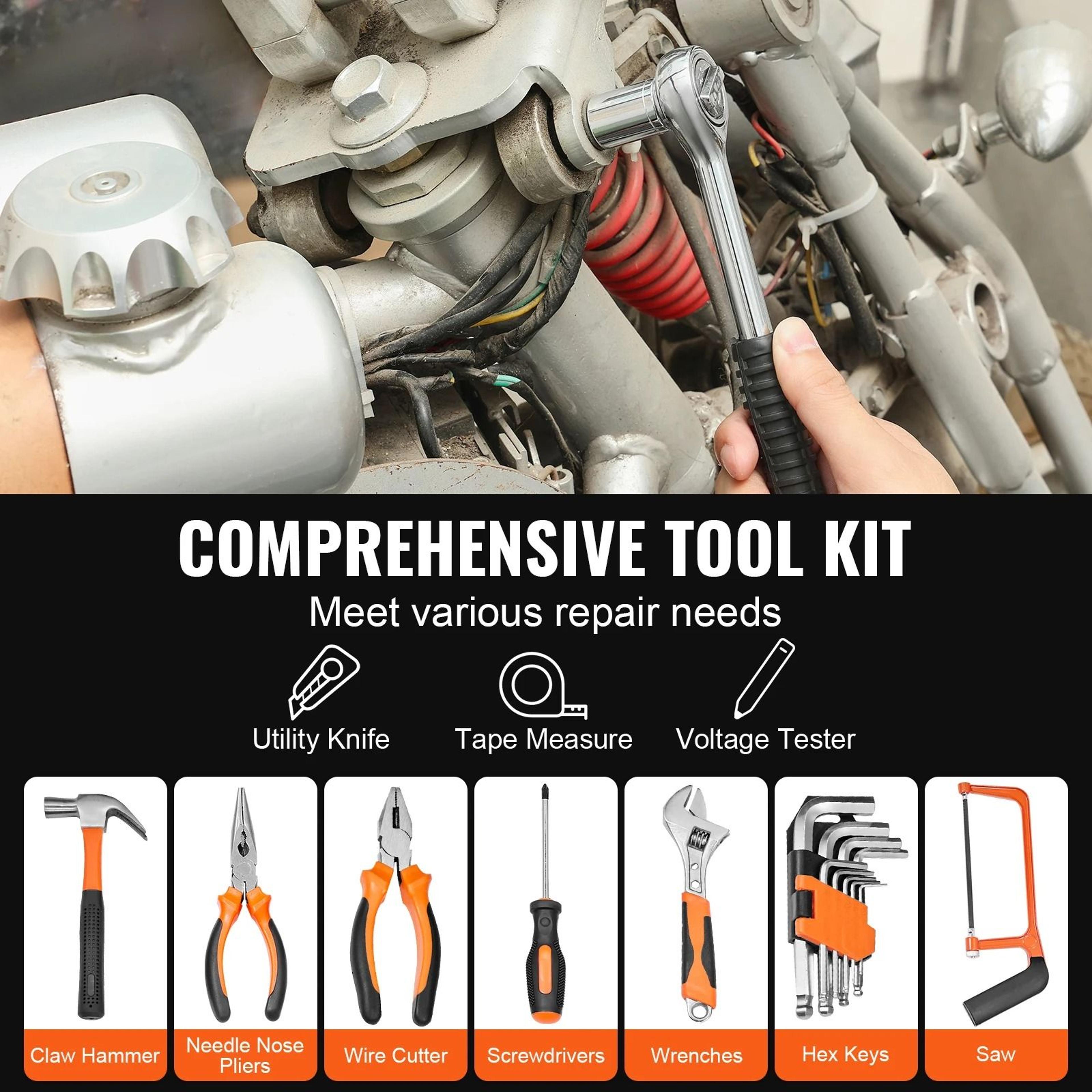 General Home Repair Tool Kit  Portable MultiPurpose Hardware Set 5