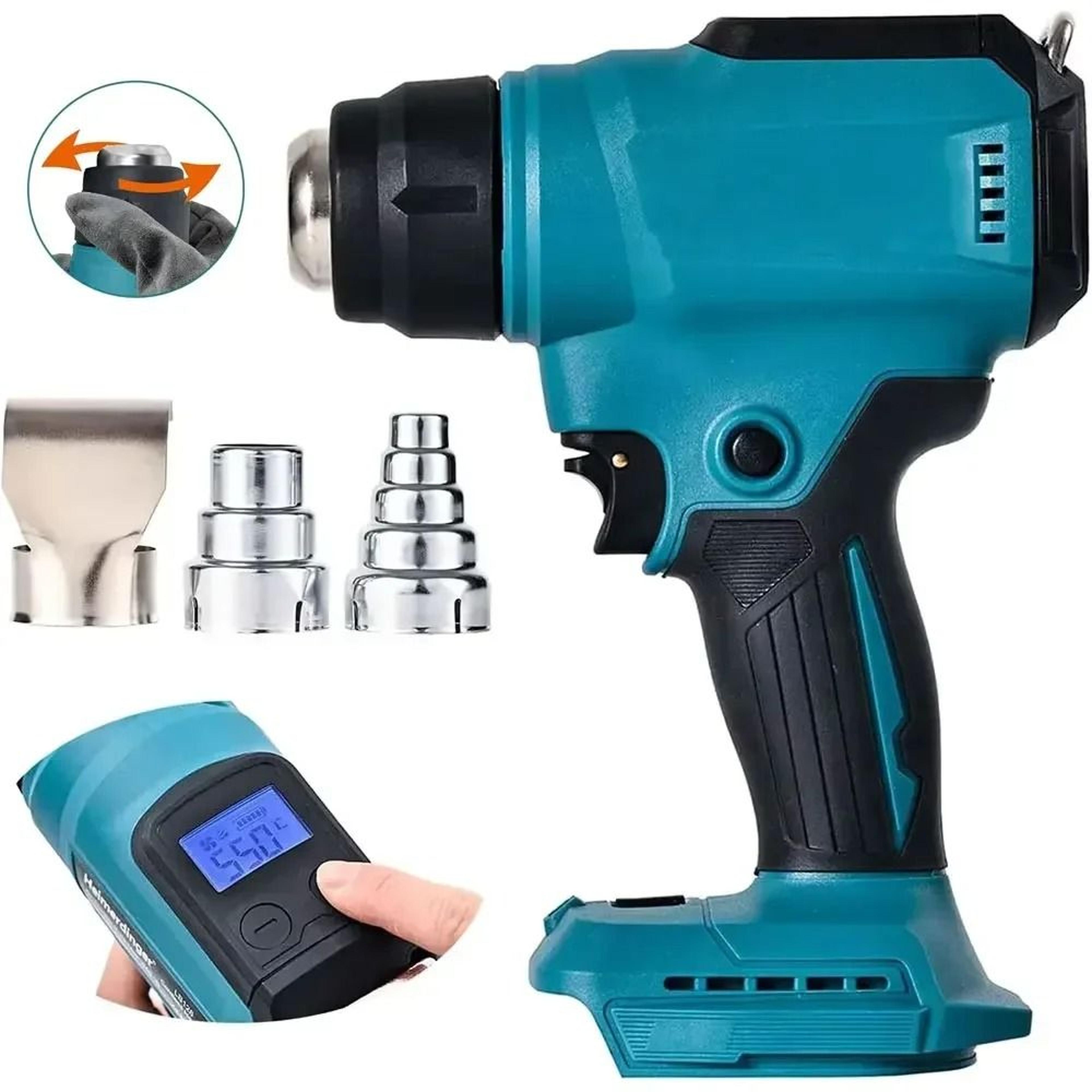 21V Cordless Heat Gun  Portable HighPower Thermal Blower With LED Display 3