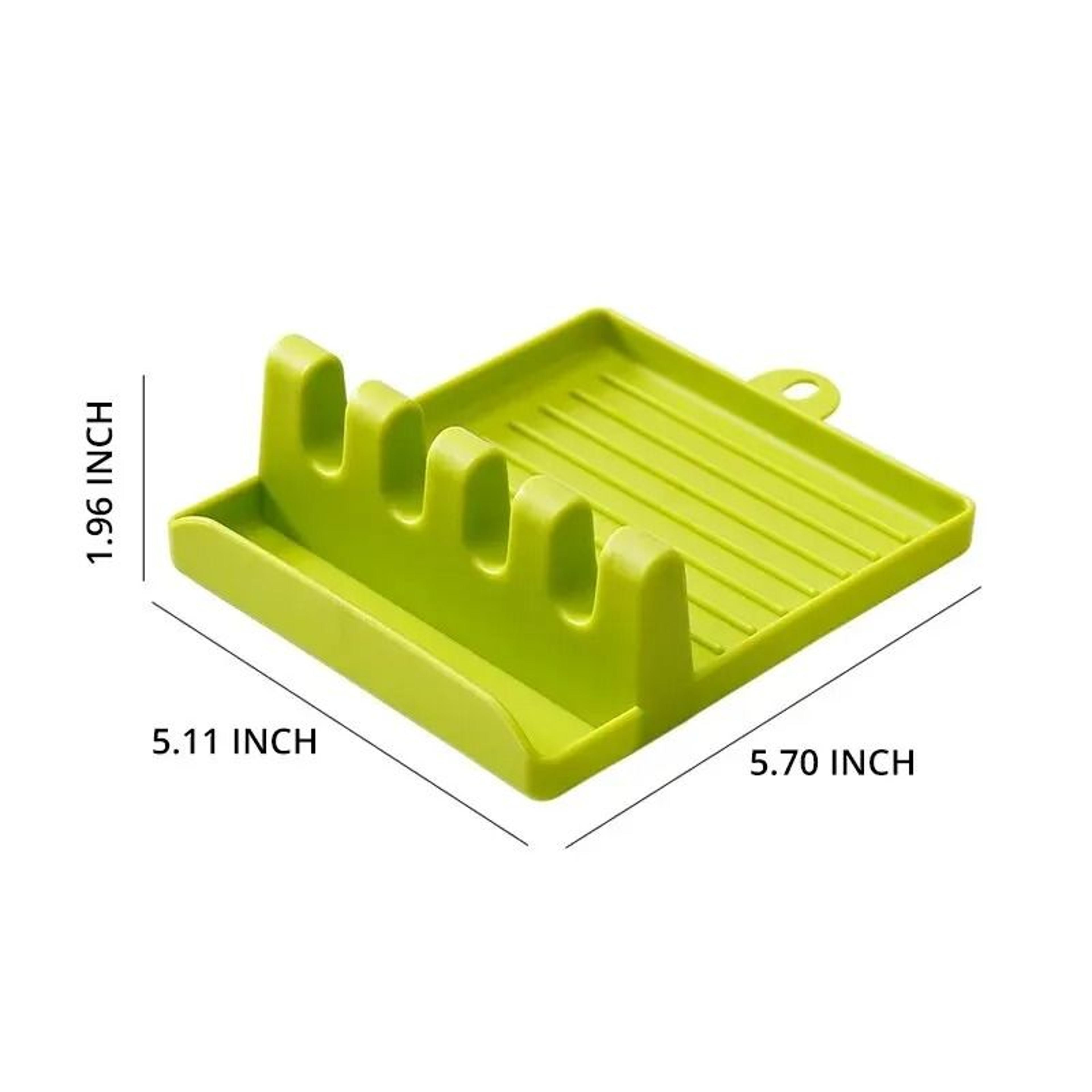 Multifunctional Kitchen Spatula  Pot Lid Rack  Clean Countertop Organizer 6