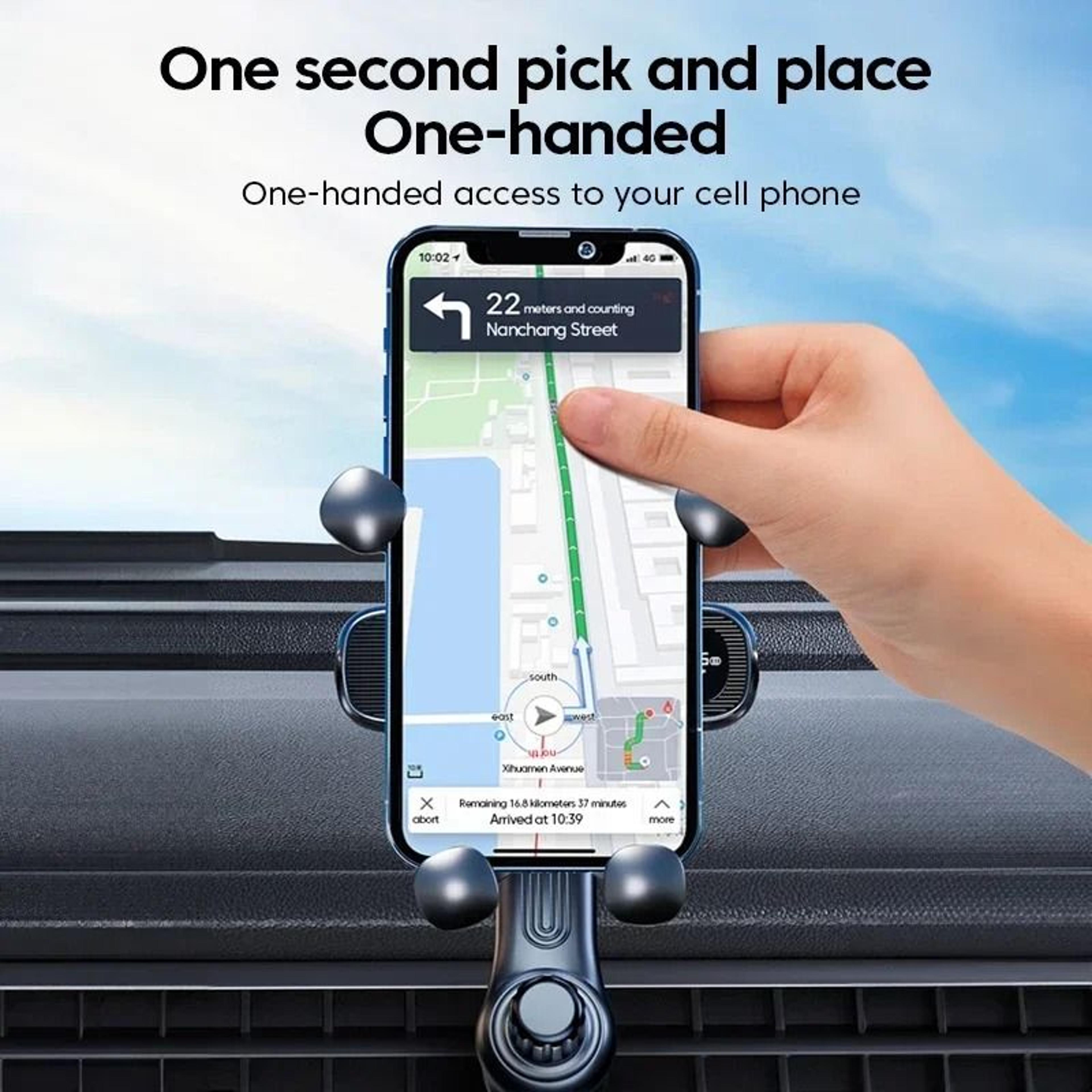 360 Rotation Gravity Car Phone Holder  Automatic Air Vent Mount 4