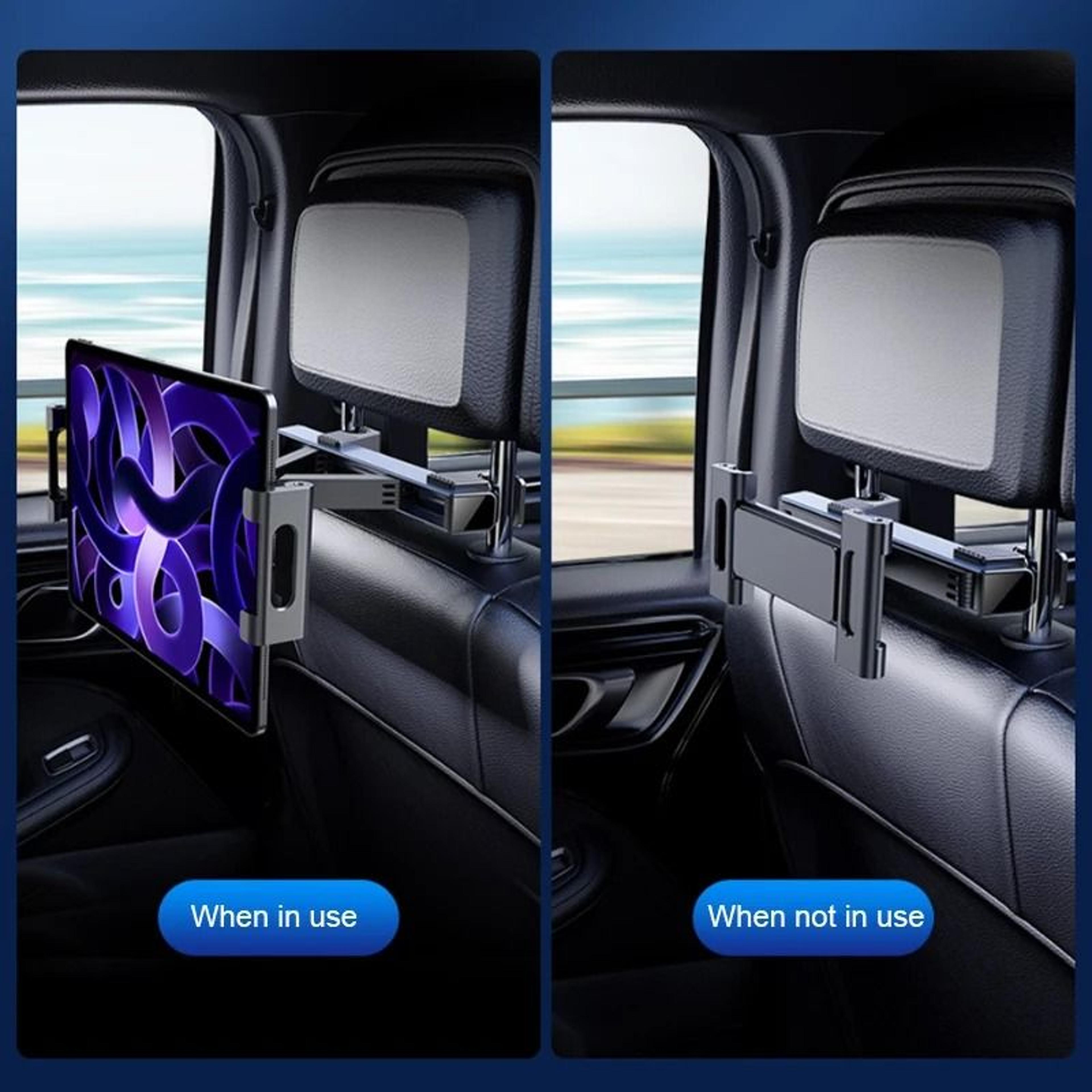 Telescopic Car Headrest Mount  AntiShake Tablet And Phone Holder 2