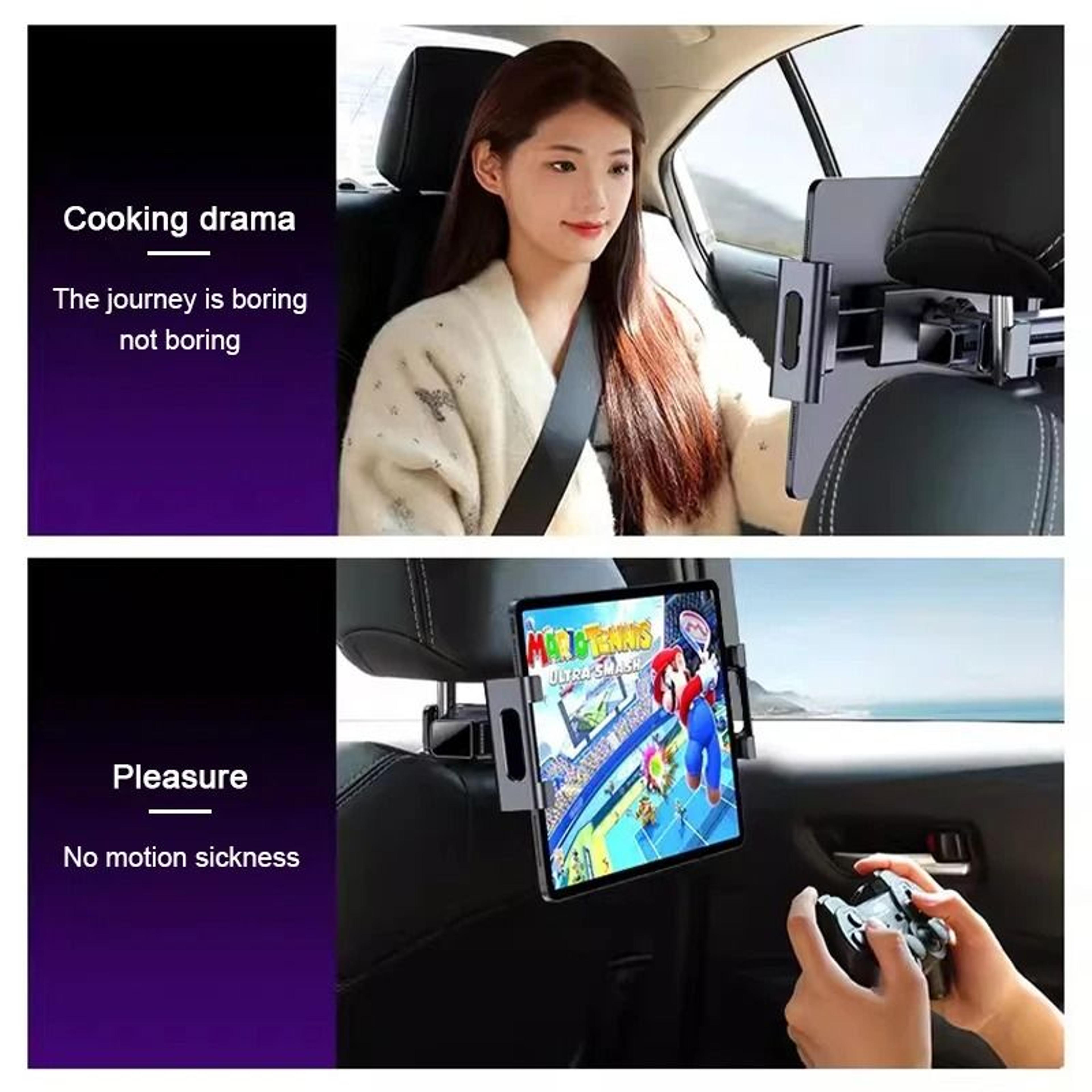 Telescopic Car Headrest Mount  AntiShake Tablet And Phone Holder 4