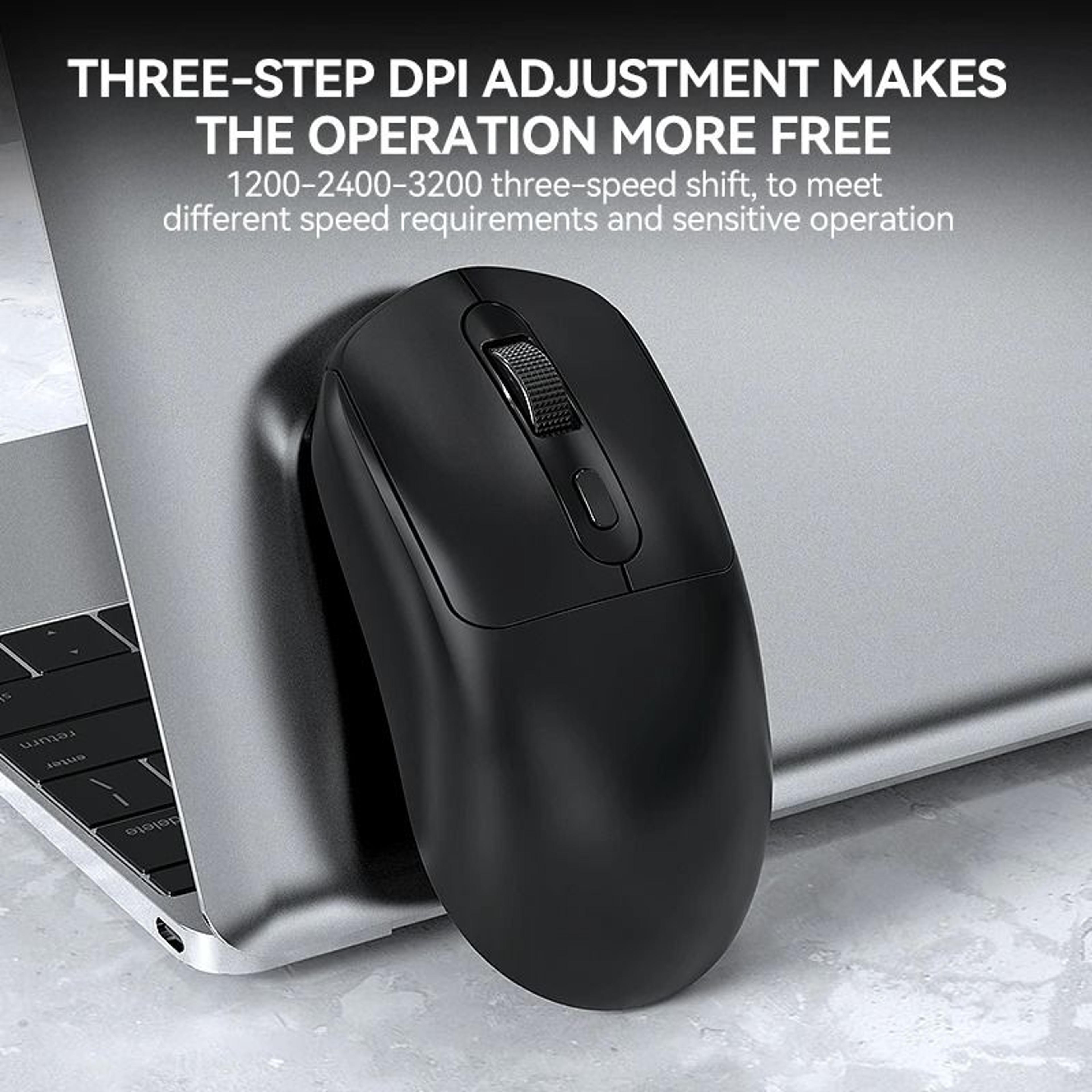 Ergonomic RGB Silent Wireless Office Mouse 3
