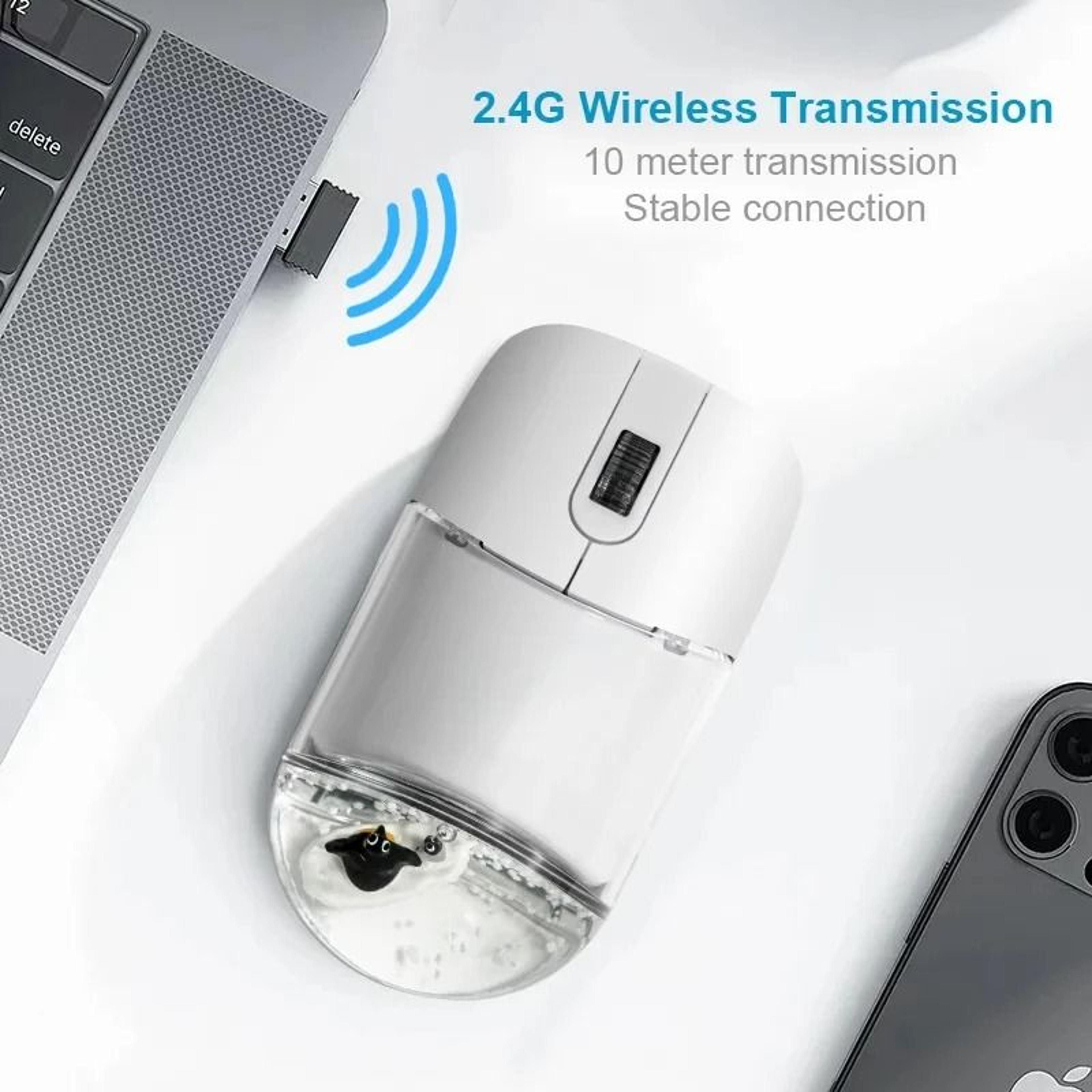 Creative Floating Aquarium DualMode Wireless Mouse 3