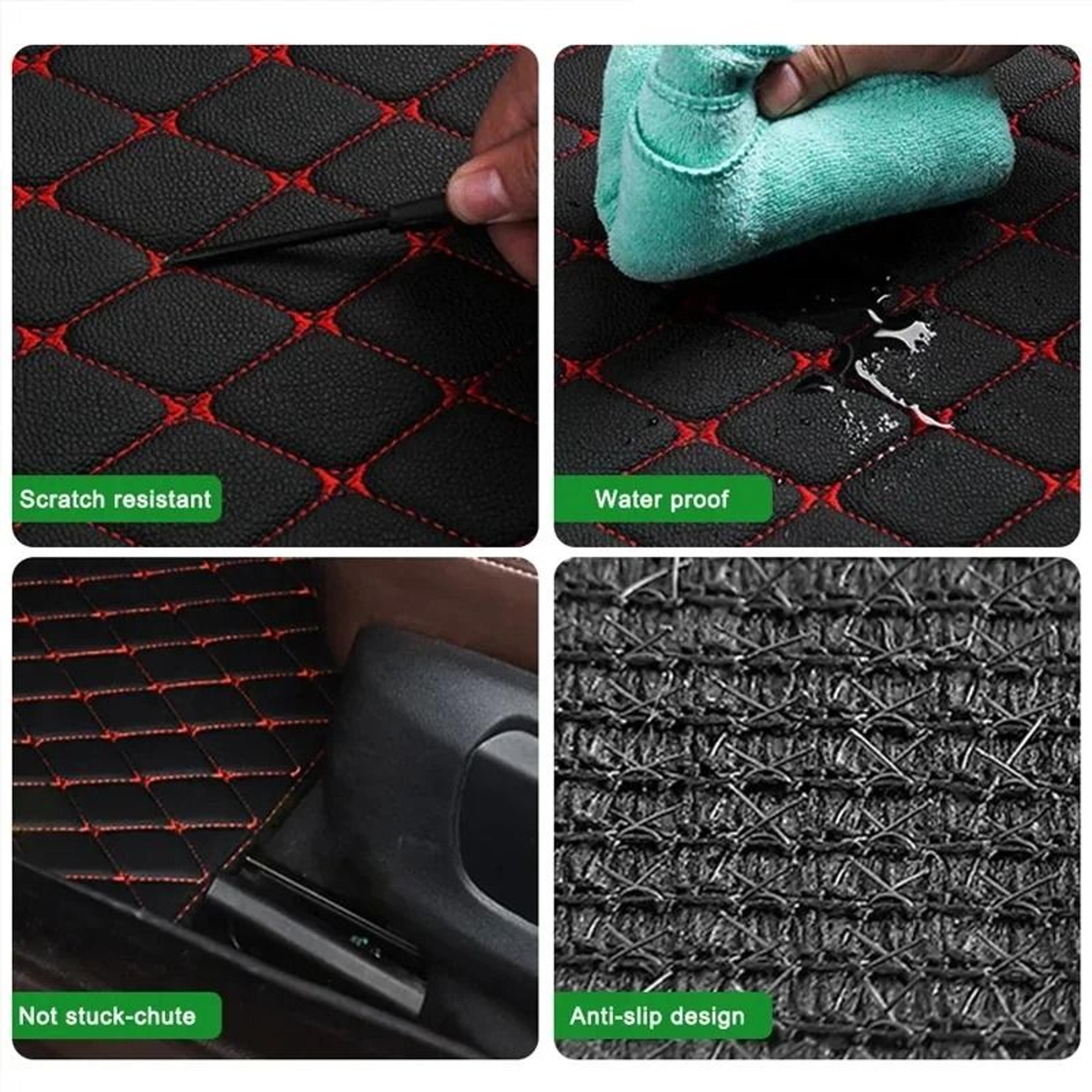 Luxury AllWeather Universal Car Floor Mats  4Piece Complete Interior Protection Set 1