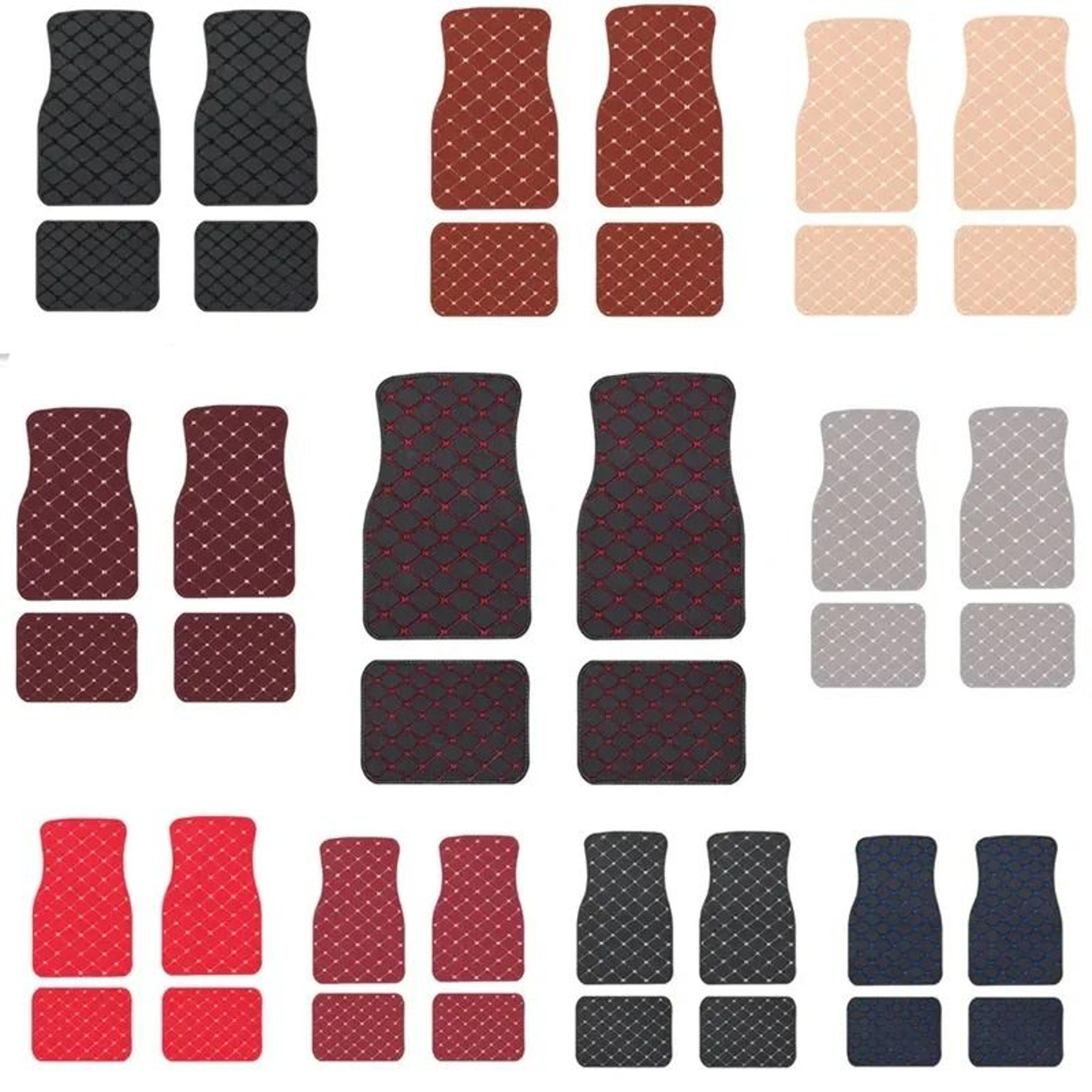 Luxury AllWeather Universal Car Floor Mats  4Piece Complete Interior Protection Set 2