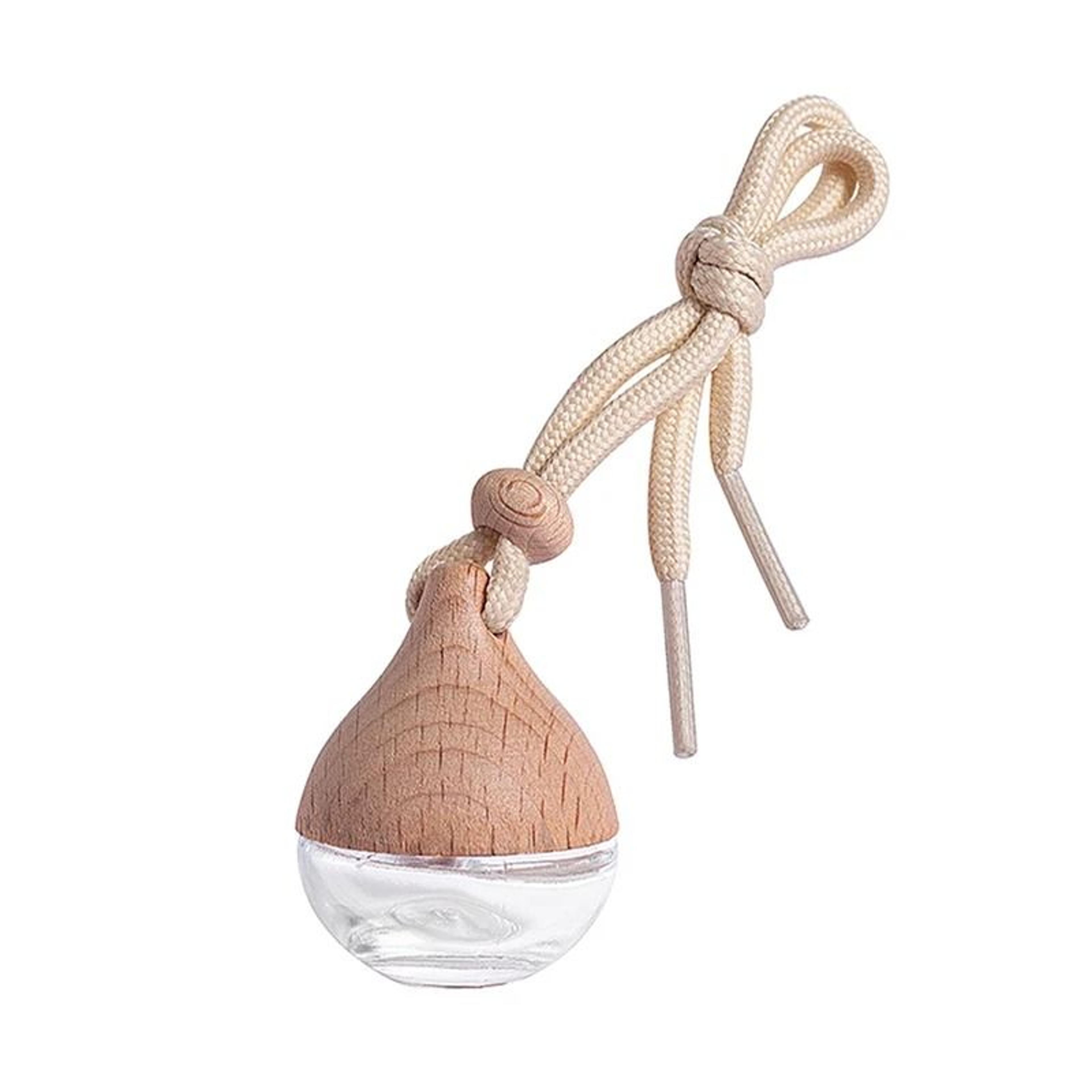 AuraDrive Refillable Car Pendant  6ml Glass  Wood Essential Oil Diffuser 2