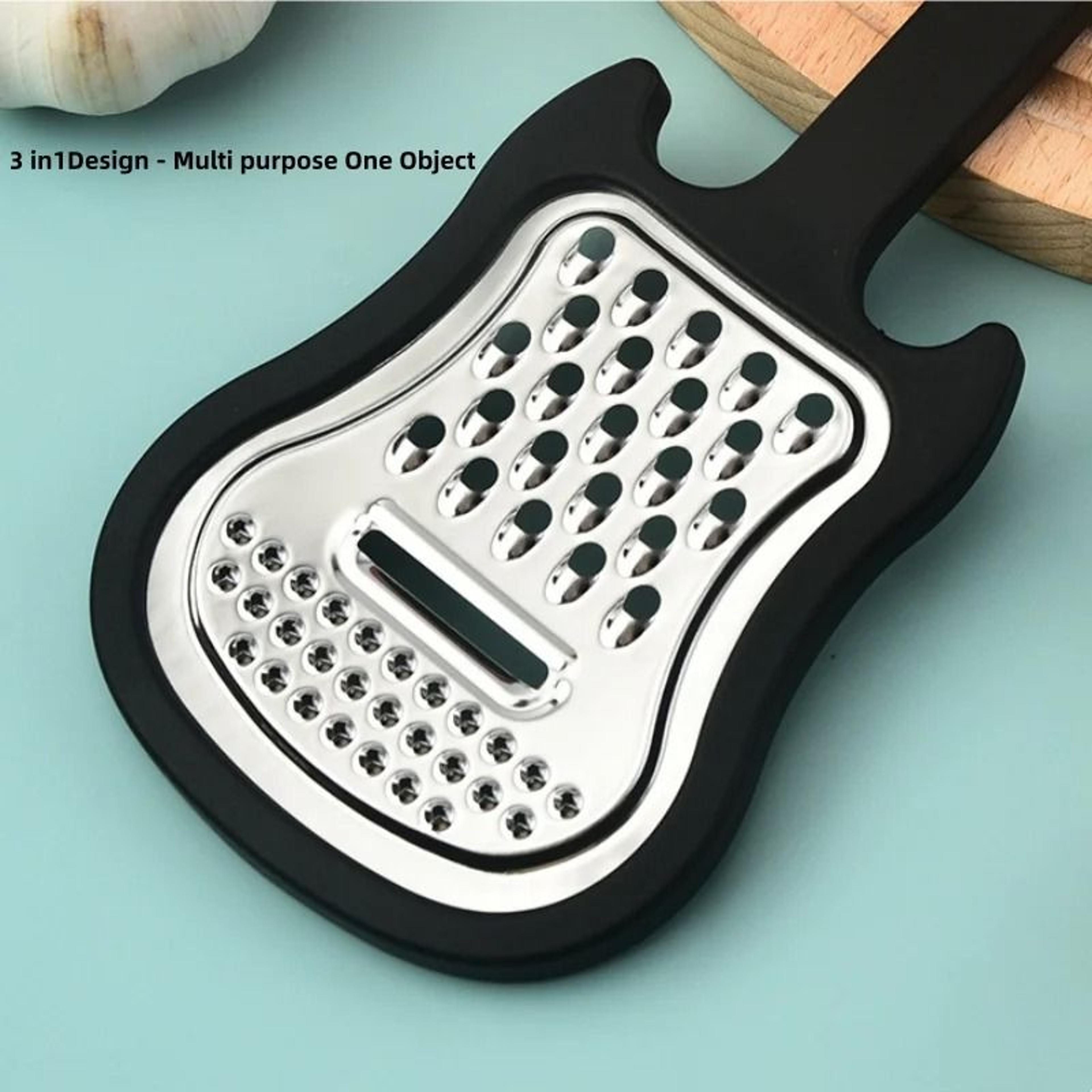 GuitarShaped Stainless Steel Peeler  Creative MultiFunctional Kitchen Tool 5